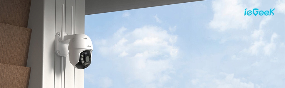 KAMERA IP WiFi OBROTOWA ZEWNĘTRZNA CCTV 32GB SD Czułość 0.01 lx