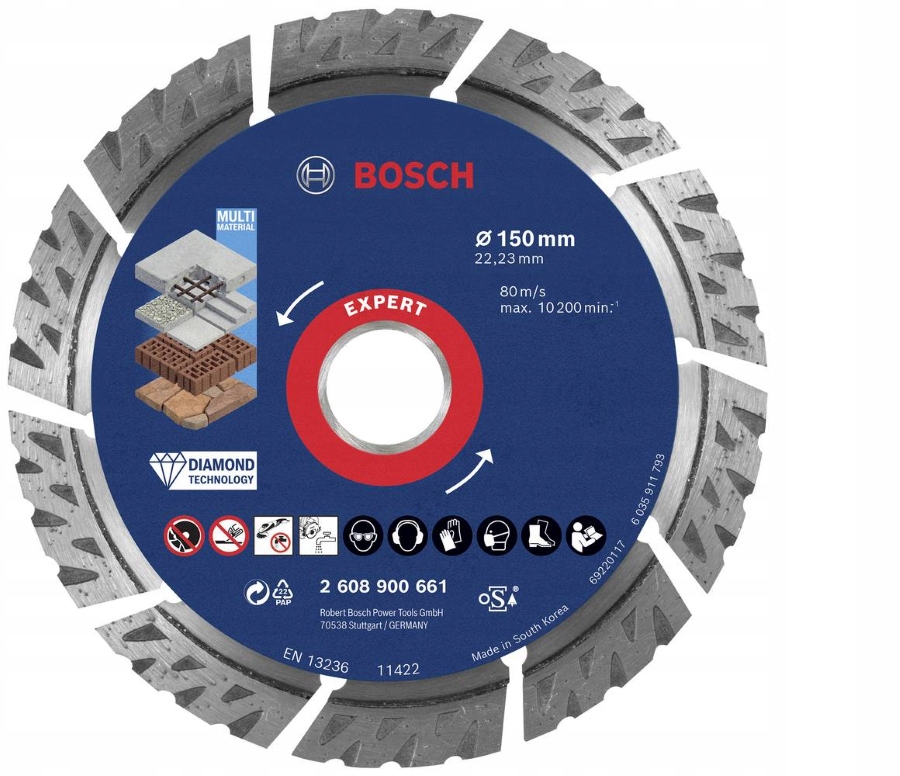 Bosch Diamantový Kotouč Segment 150x22.23x2.4 mm Expert Multi Material
