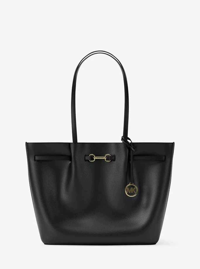 Michael Kors damska duża skórzana torebka Carson czarna 35R6G2ZT3T
