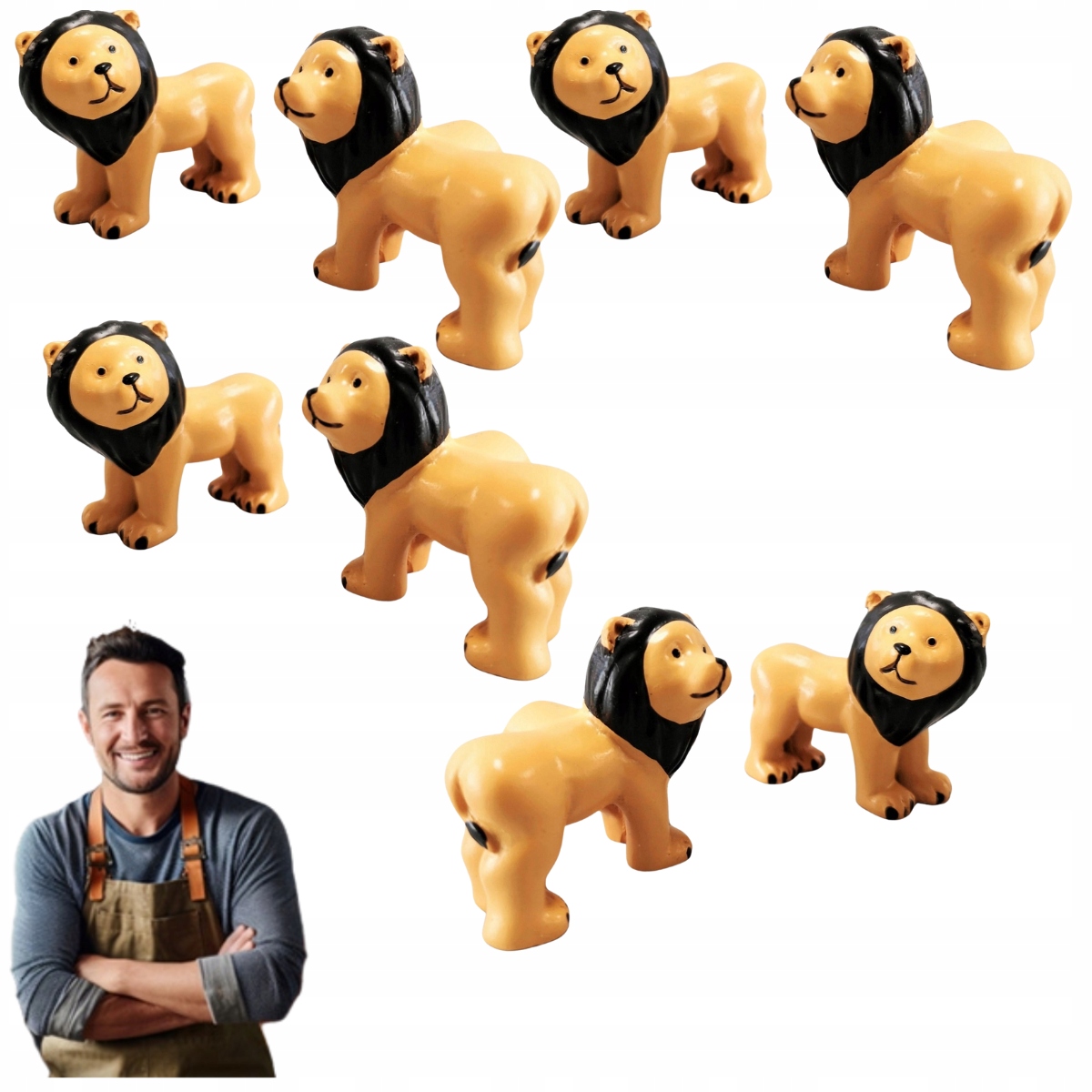 Nábytkový držiak Nábytkový gombík pre deti Lew 8ks