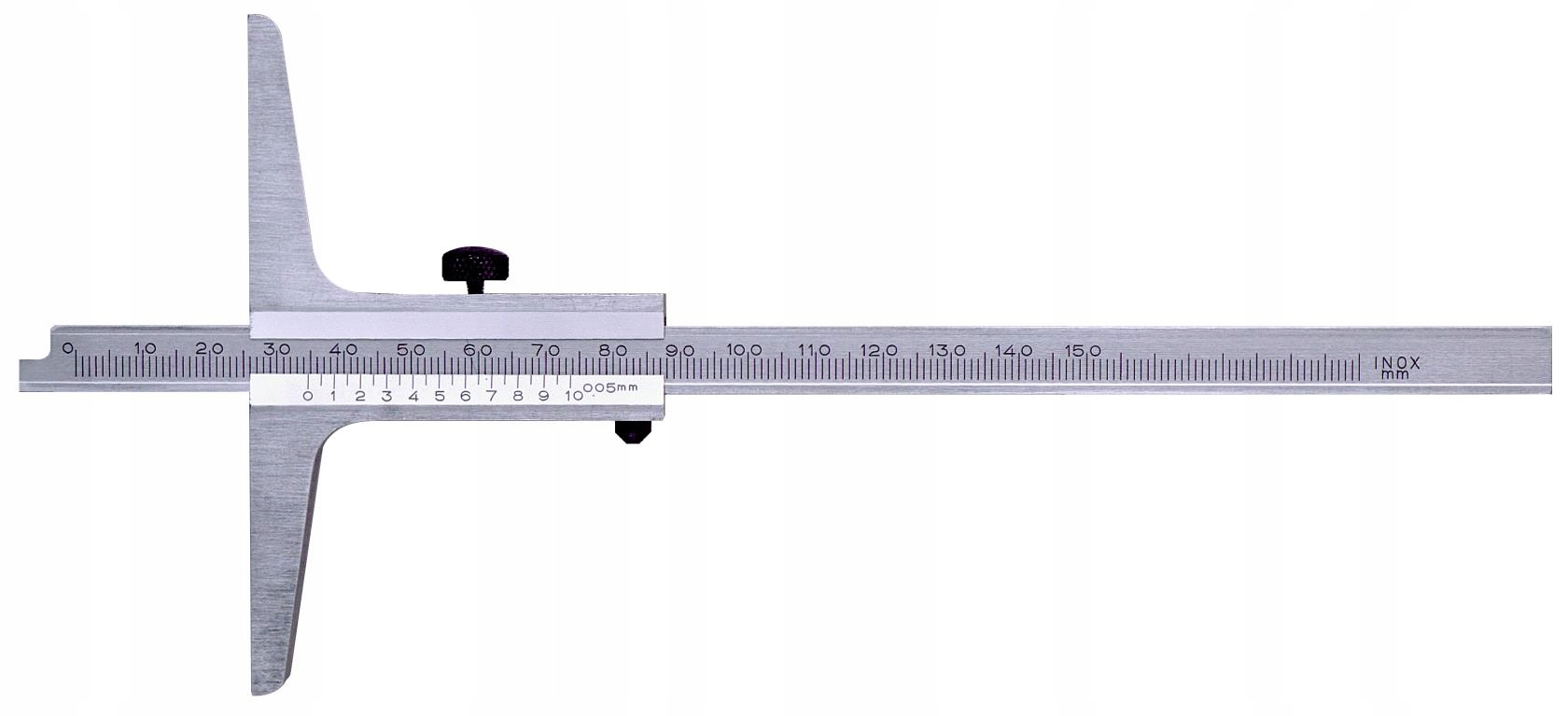 Głębokościomierz 500 MM Stal Nierdzewna Podziałka Chromowana 26430504 Limit