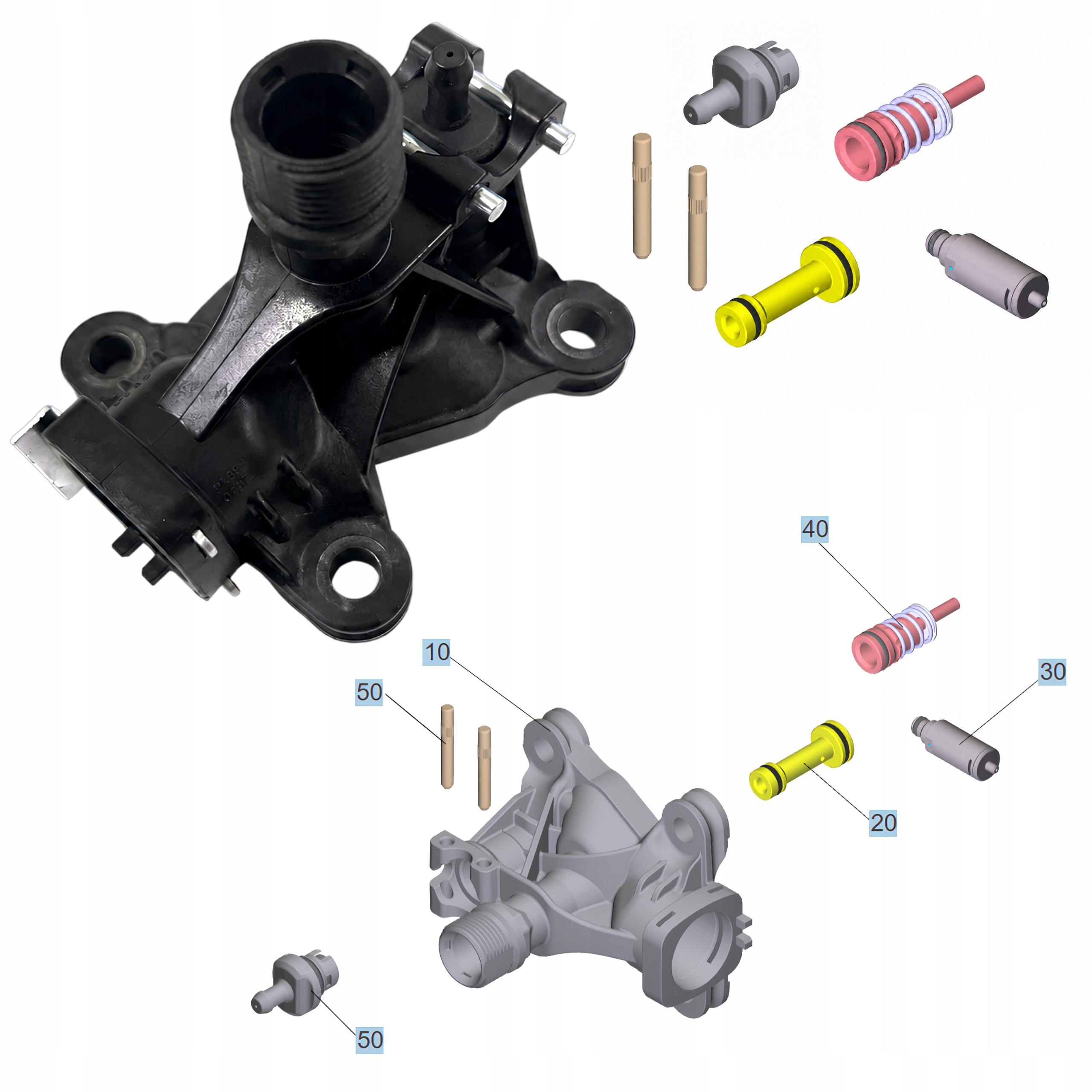 Głowica sterująca pompy do myjek Karcher K4 K3 Power Control 9.002-011.0