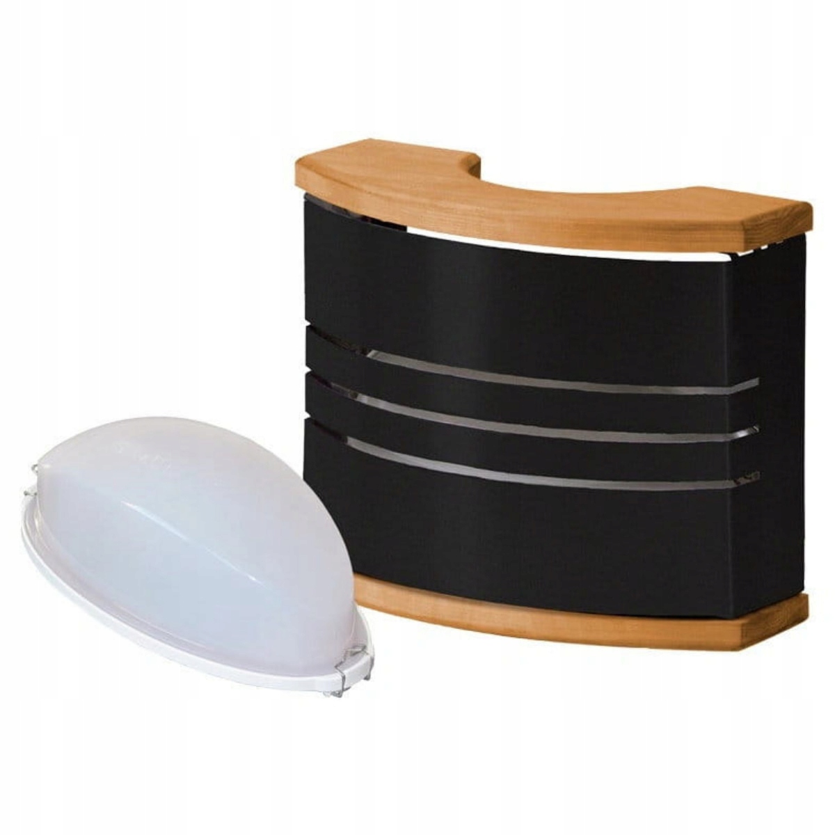 Sada Osvetlenia Do Sauny Harvia Čierna Krytka Na Tienidlo Lampa Čierna