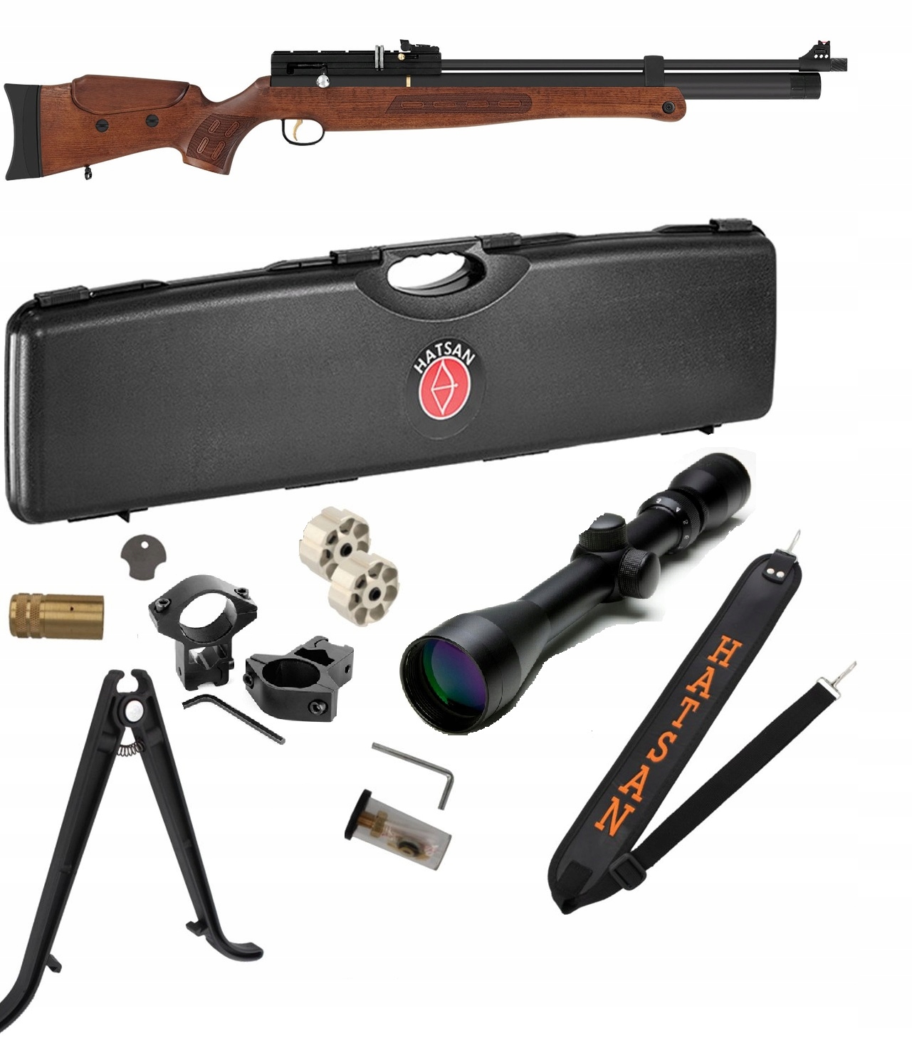 Wiatrówka Pcp Hatsan BT65 Elite Sb-w Lw 5,5 mm +walizka+luneta+tuning