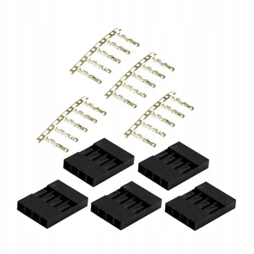 Wtyk na przewody typ dupont 2.54mm 4P 5szt