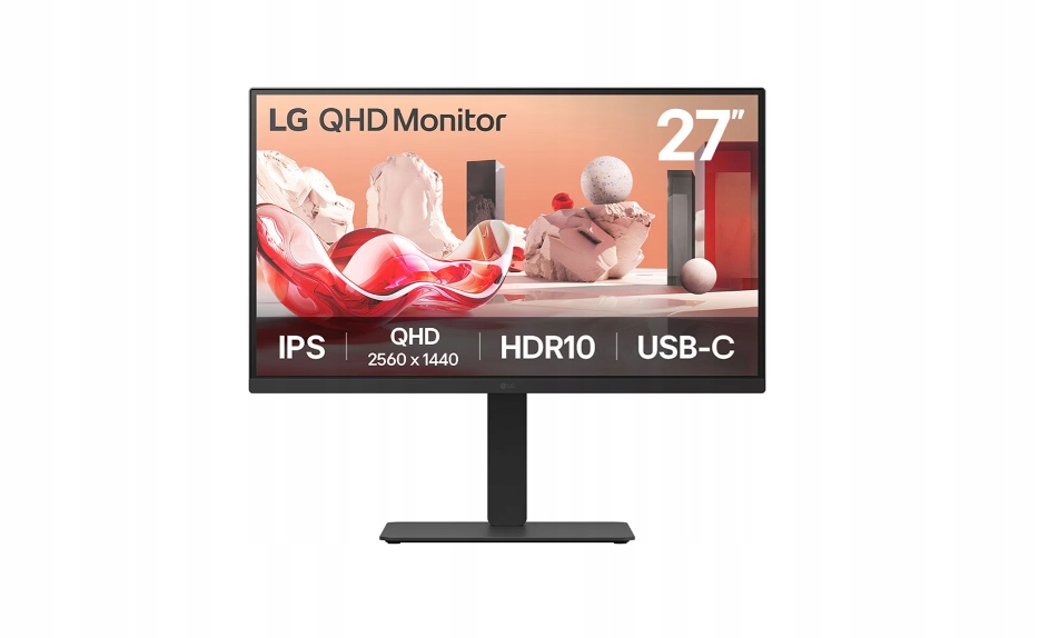 Lg 27BA75QB-B 27" IPS/2560x1440/16:9/280cd/HDMI, DisplayPort, Headphone Out