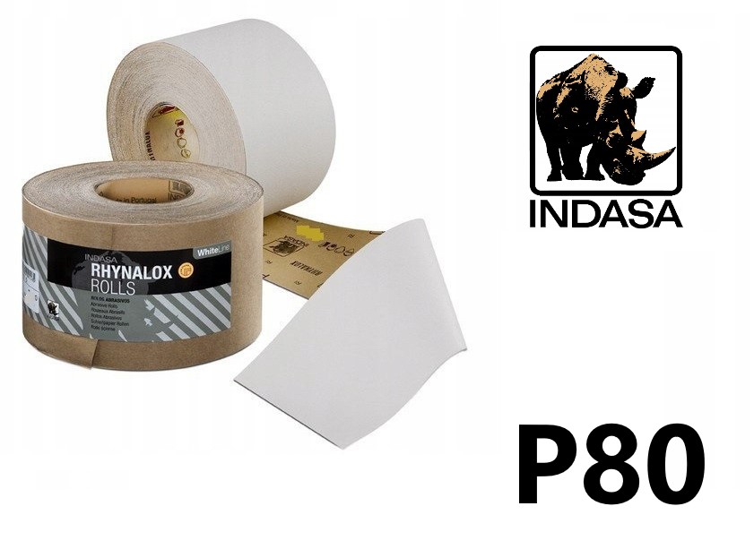 

Papier Ścierny Indasa White 115 mm P80 Sucho 1M