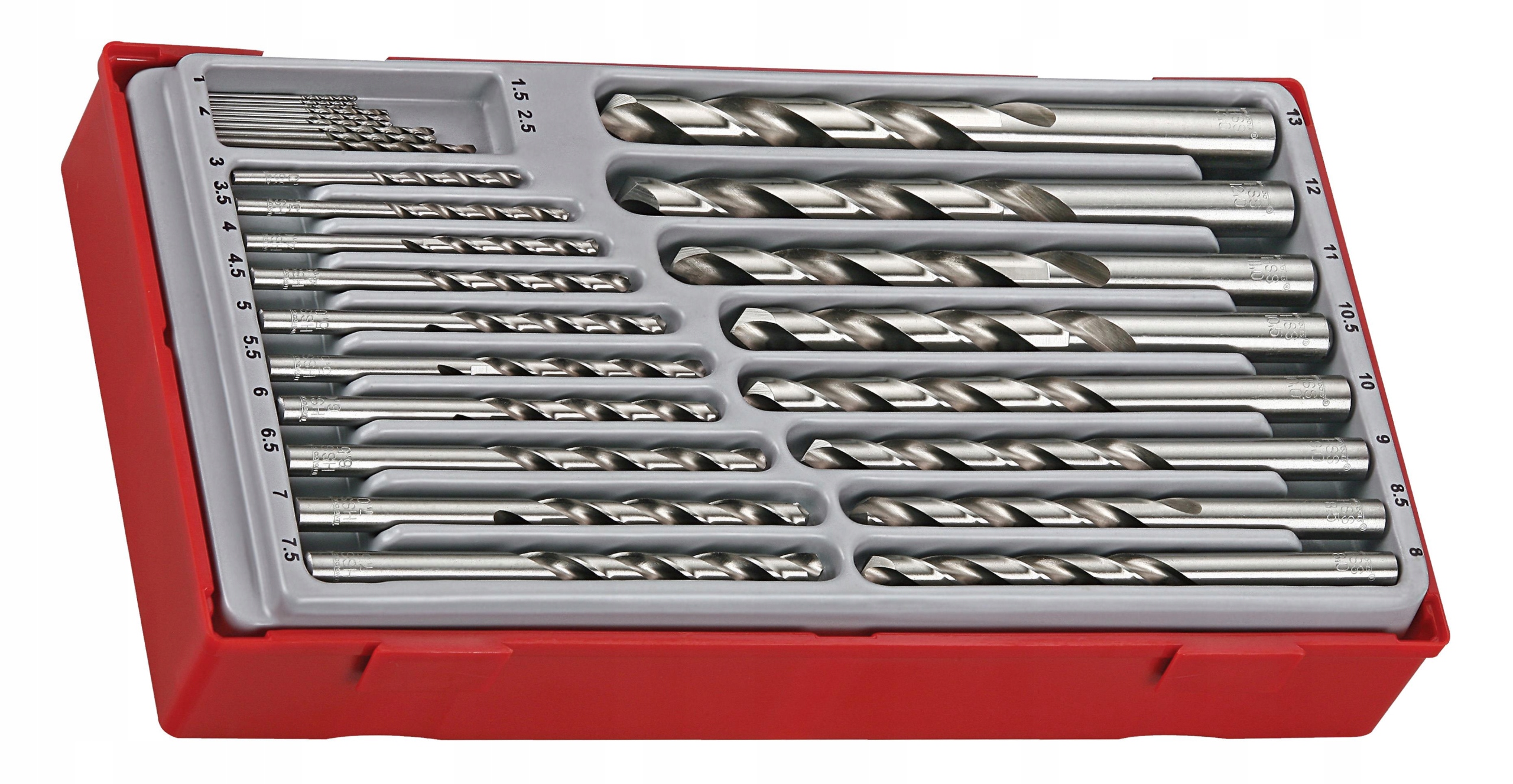 Zestaw 28 Elementów Wierteł Krętych TTDB028 151440104 Teng Tools