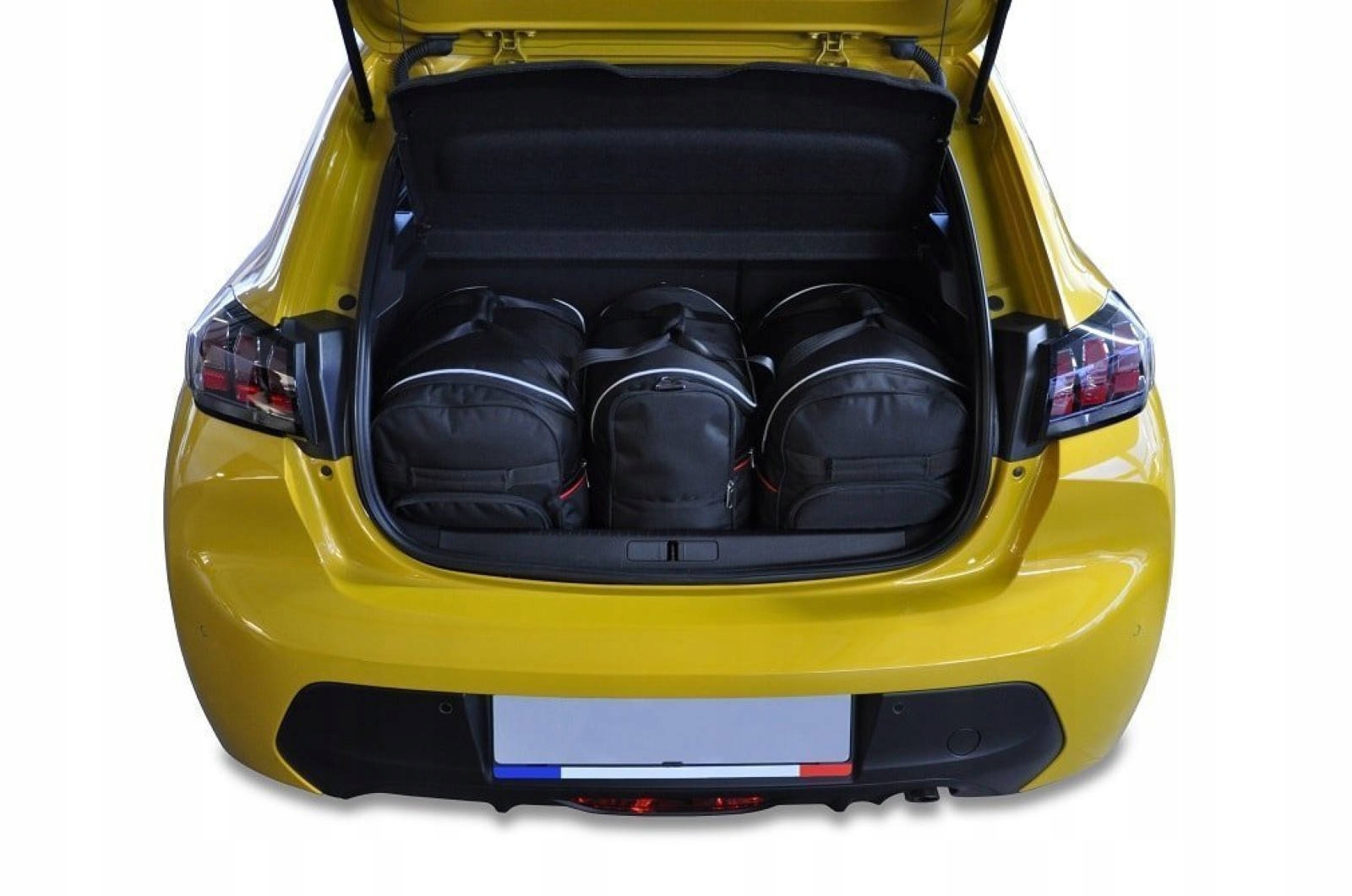 J&j Automotive Sada 3ks cestovných tašiek Aero pre Peugeot 208 Hatchback 2