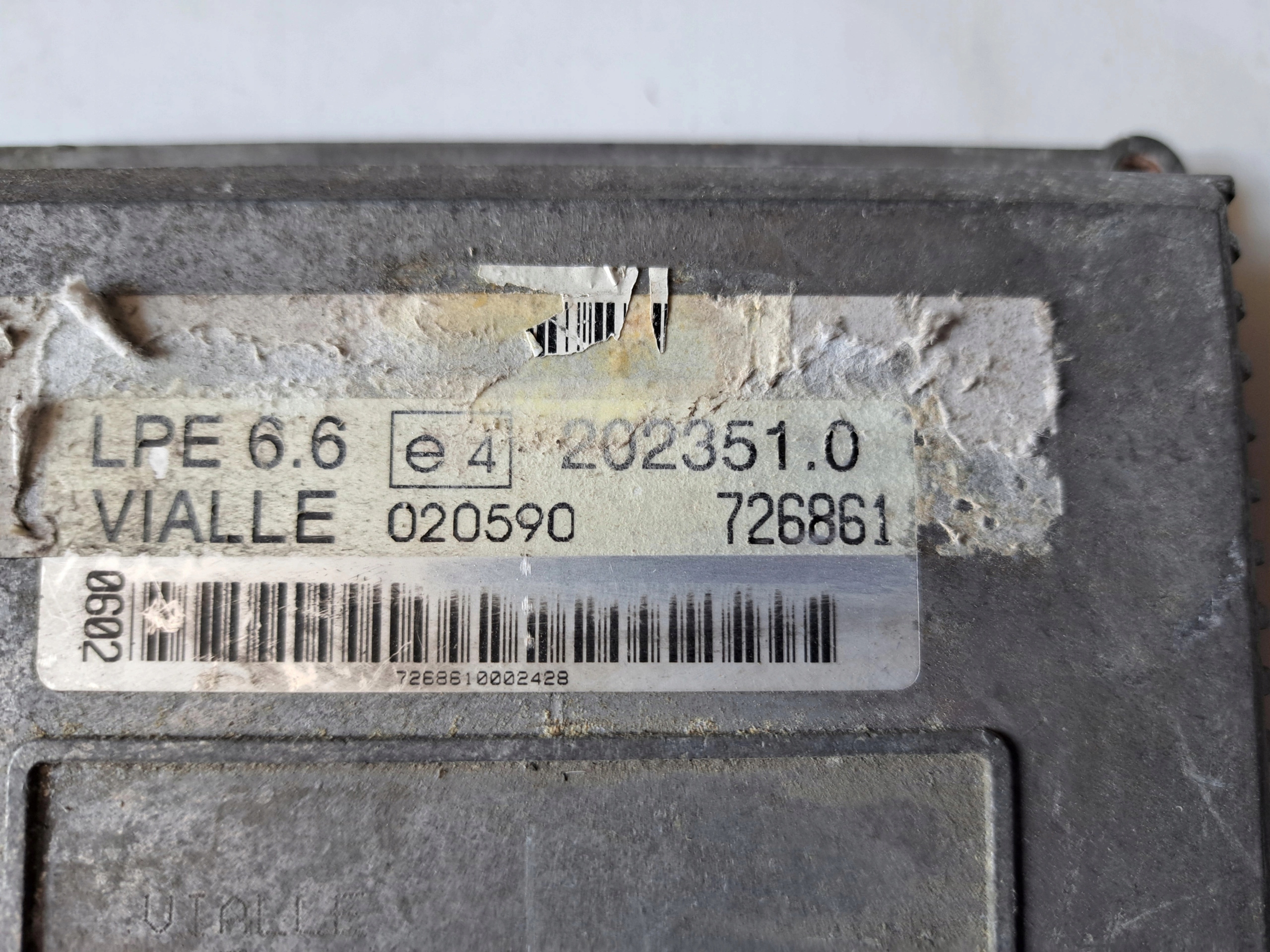 computer control unit gas LPG GENTEC VIALLE 202351.0 726861