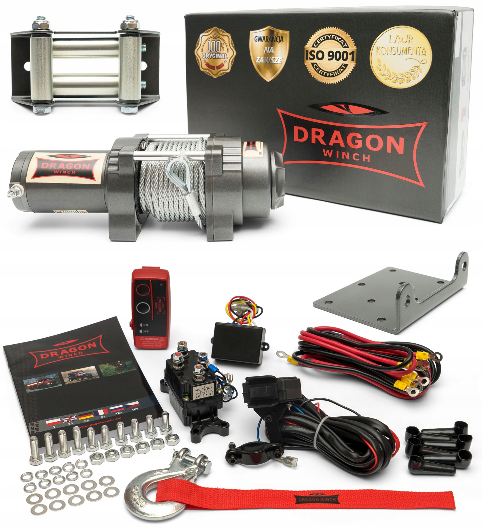 Elektrický Naviják 12V 2T 2041 kg DWH4500 Highlander offroad