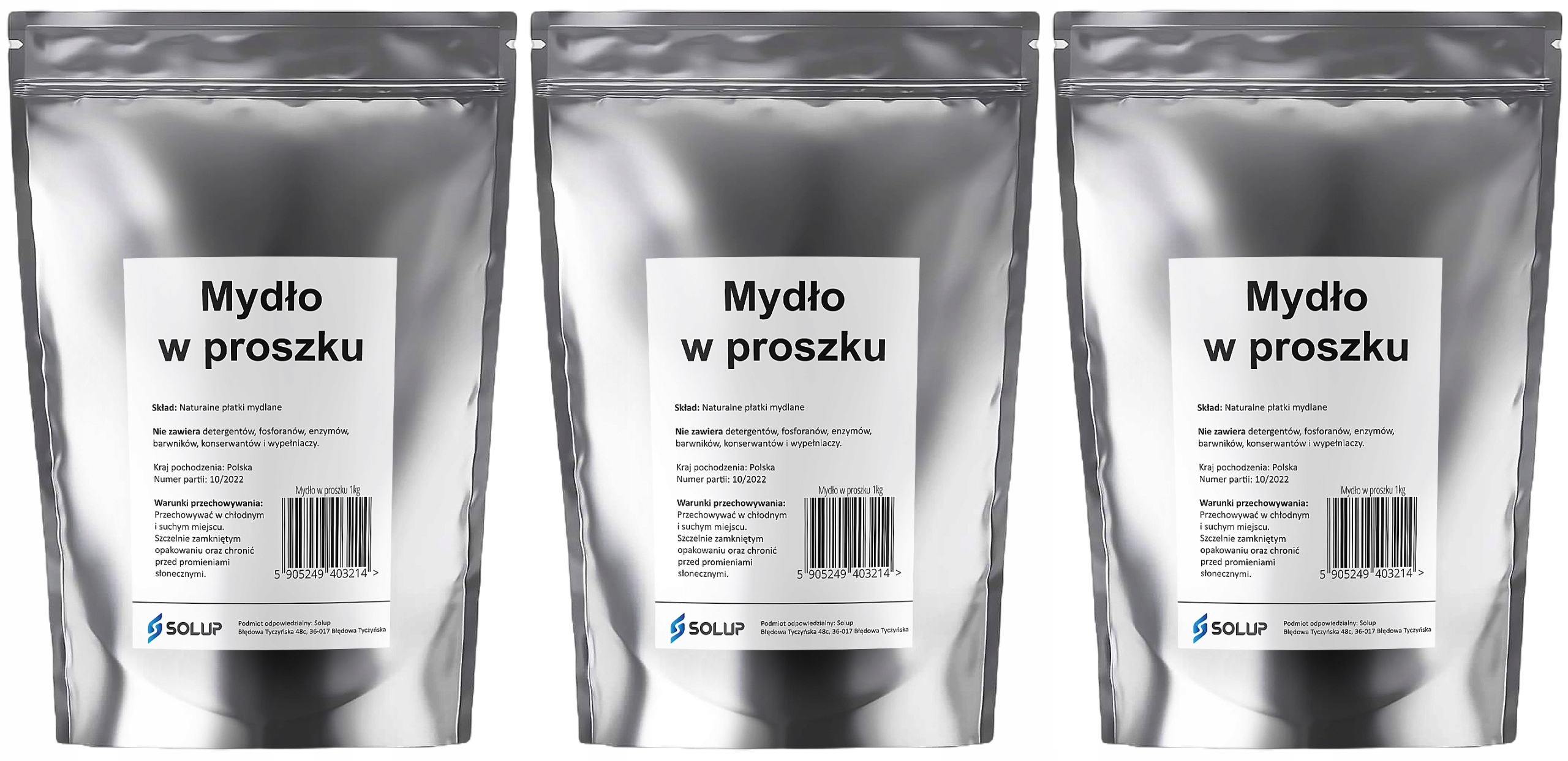 PŁATKI MYDLANE mydło w proszku NATURALNE EKO 3kg