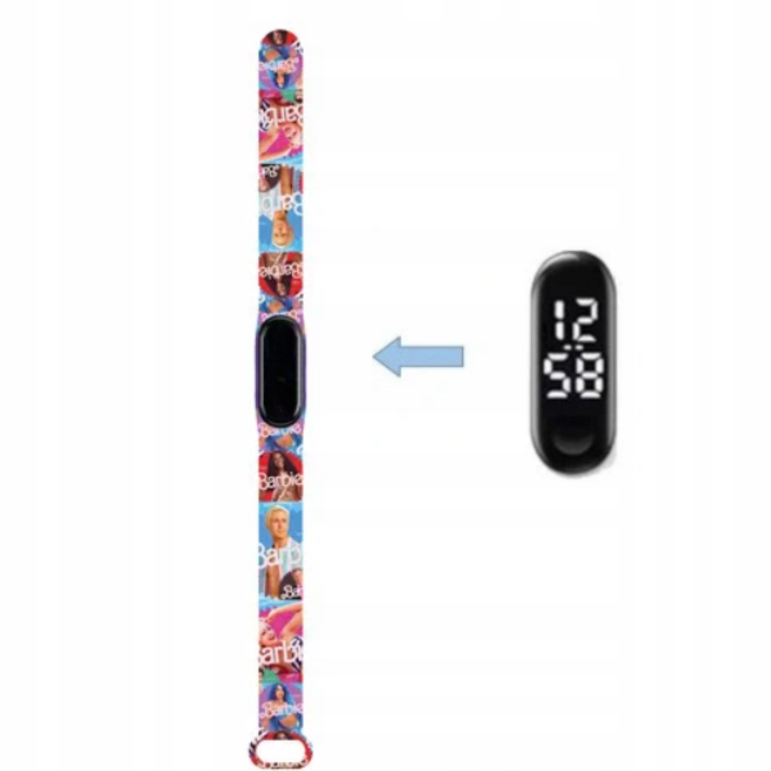 Zegarek cyfrowy LED Barbie kolorowy