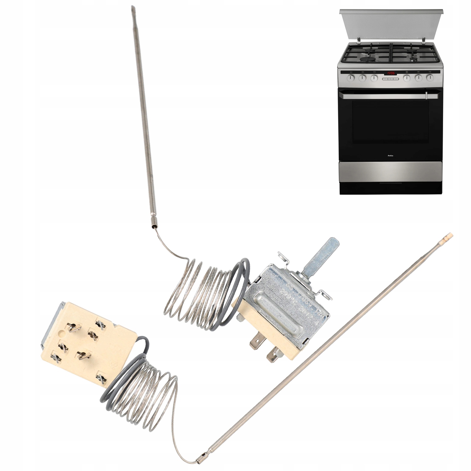 Czujnik temperatury Termostat piekarnika Amica 618GE3.43HZpTaKDpNAQ(Xx)
