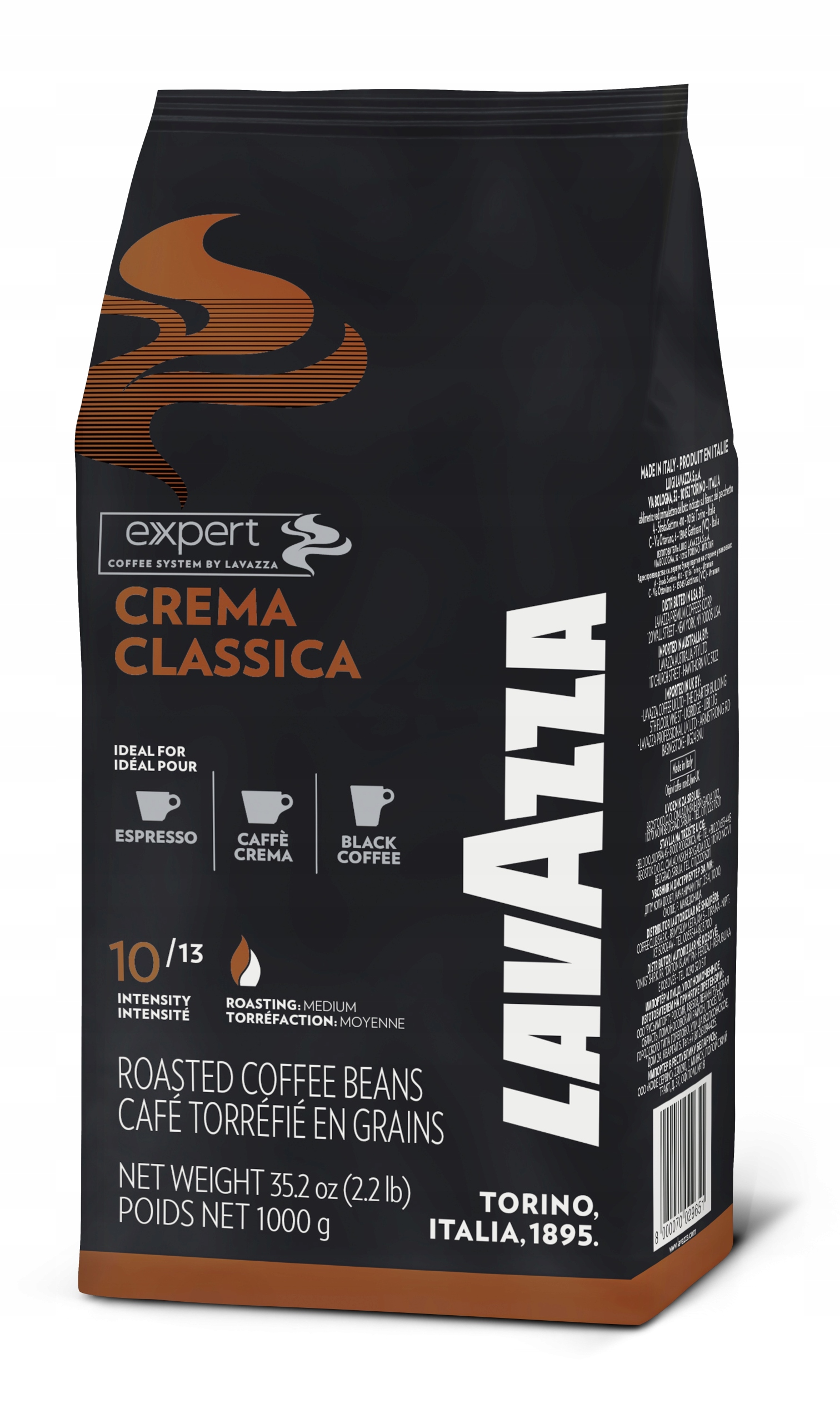 Káva zrnková míchaná Lavazza Crema Classica 1000 g