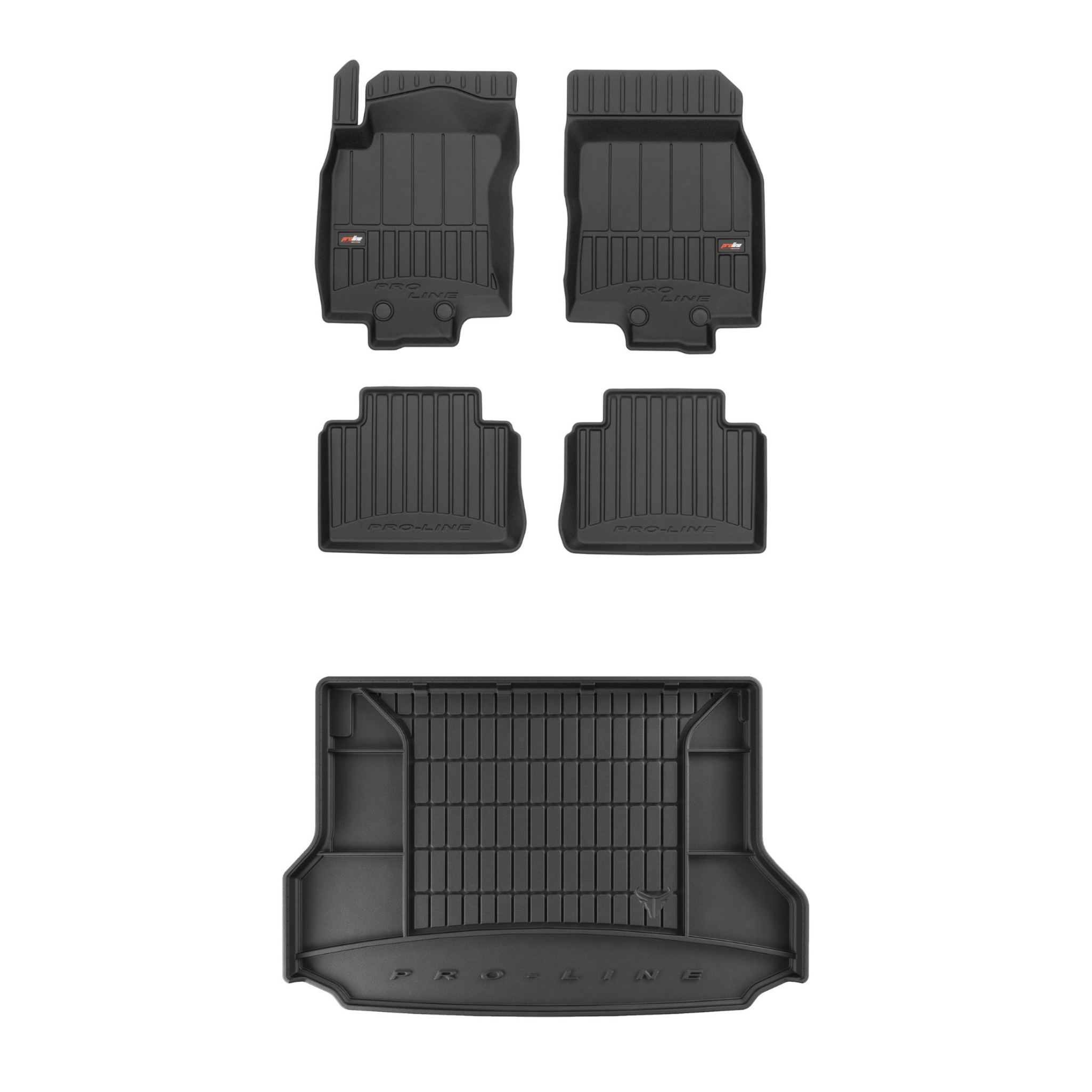 Sada gumových kobercov a rohoží pre Nissan X-Trail III 2017-2021