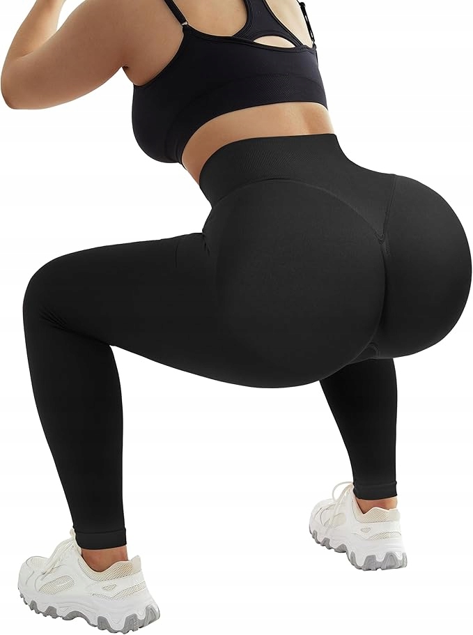 Legginsy damskie push up V pas bezszwowe fitness wysoki stan S P22,12