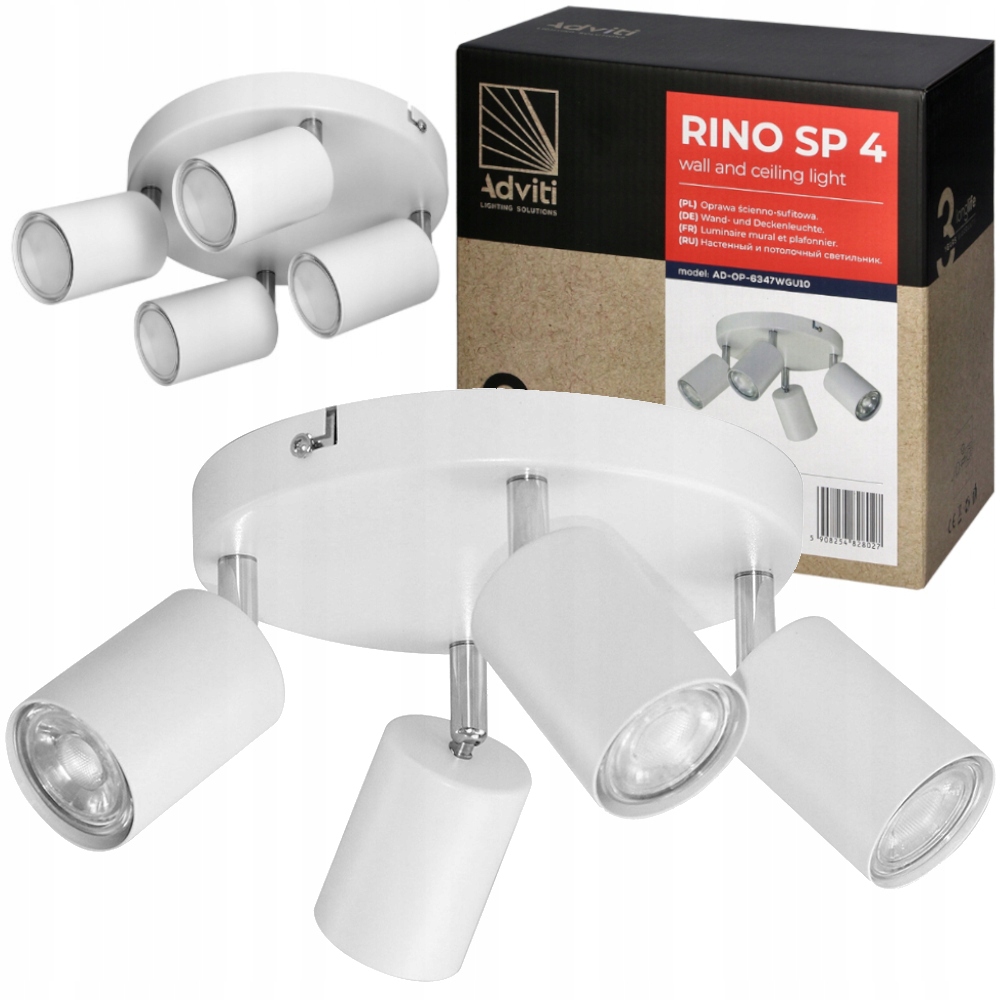 

Lampa Sufitowa Kinkiet Oprawa Halogenowa 4x GU10