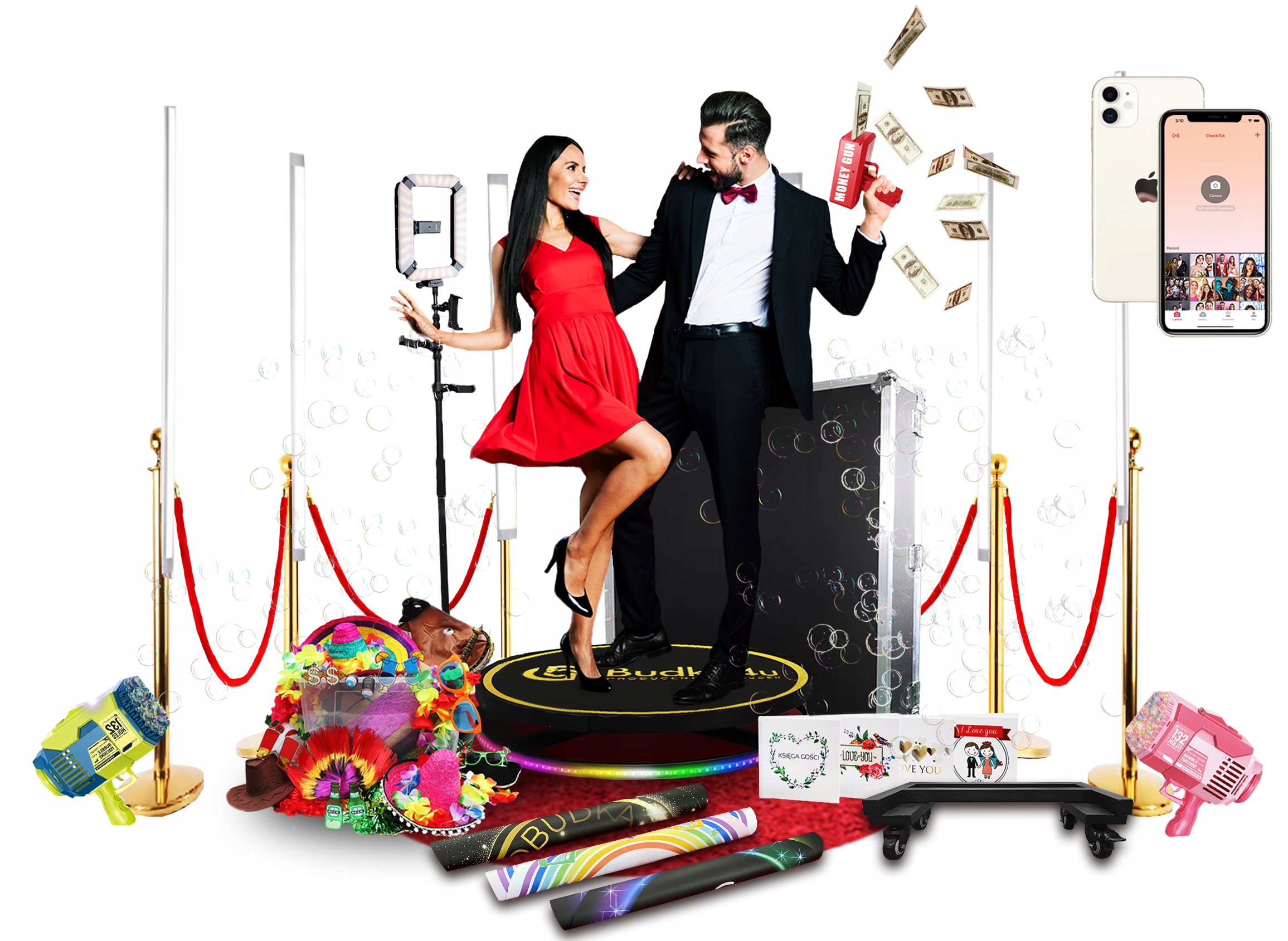 FOTOBUDKA 360 - Videobudka - Photo Booth 100 cm