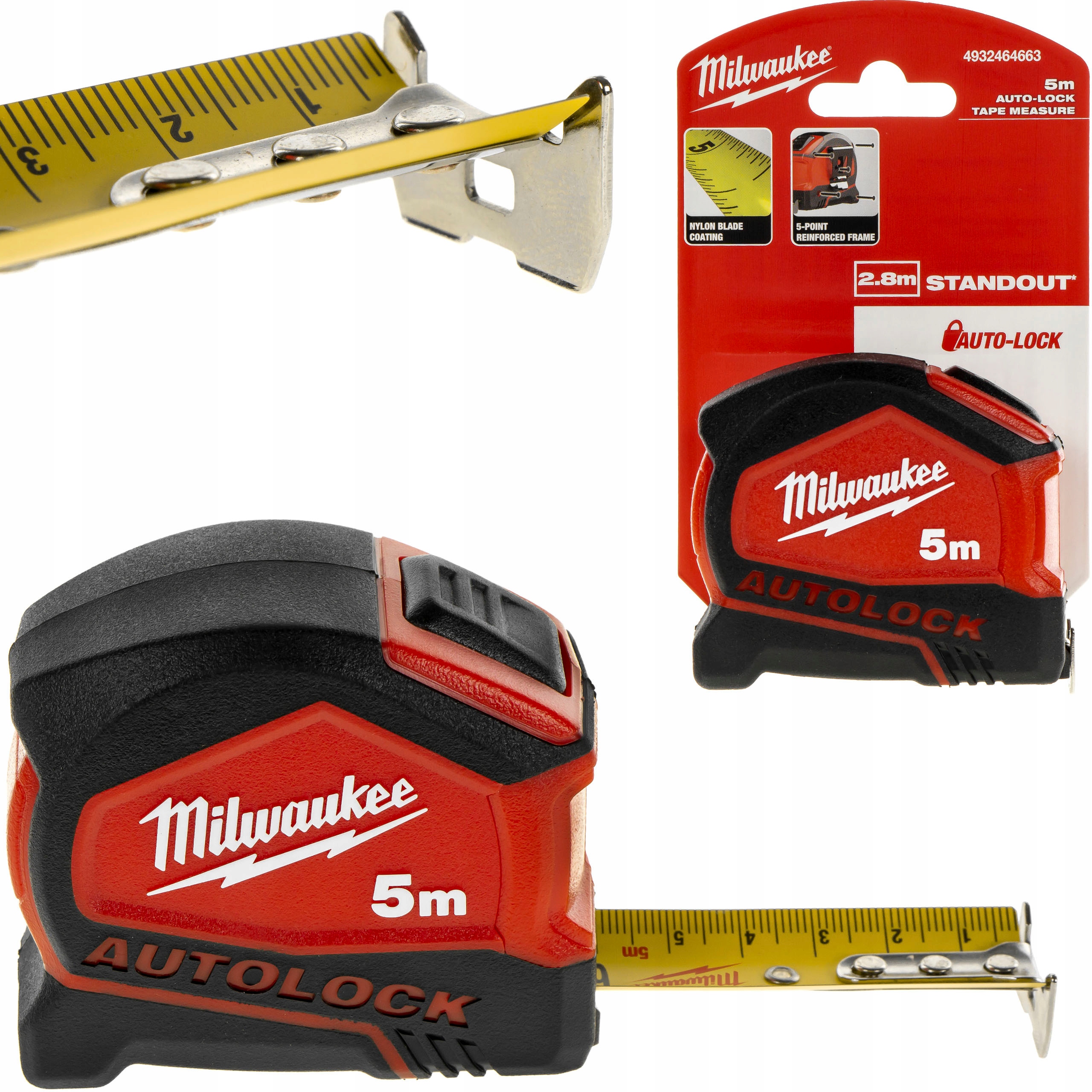 

Miara zwijana miarka Milwaukee Autolock Premium 5m