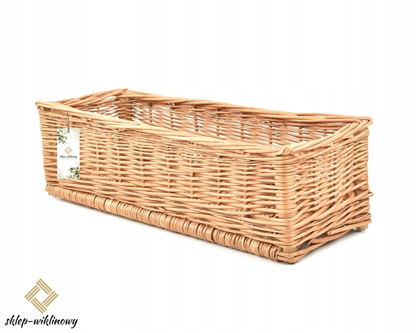 Balkonový truhlík na květiny Balkonová proutěná krytka z proutí 70 cm