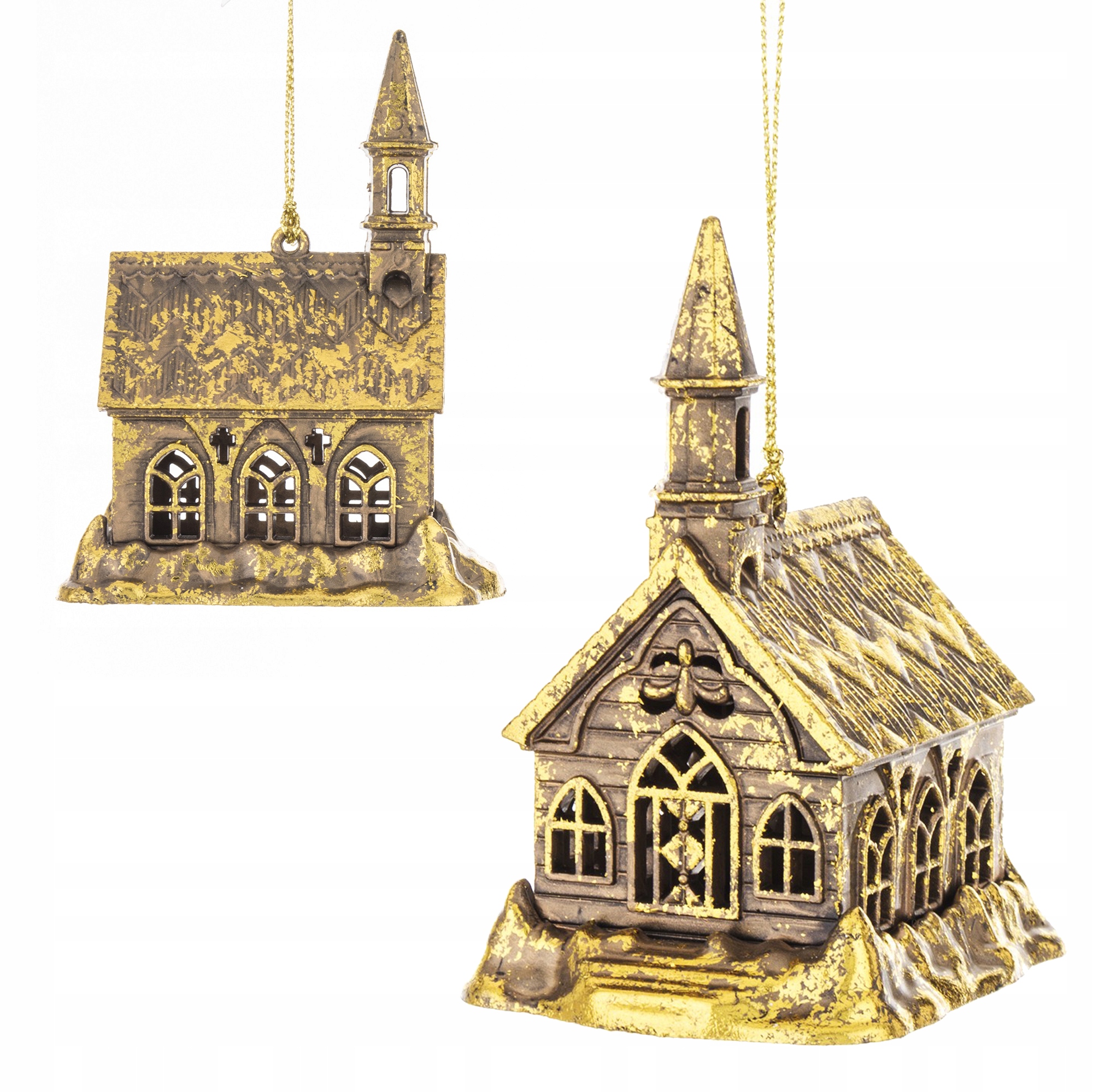 

Złota zawieszka kościół 1szt nietłukące się