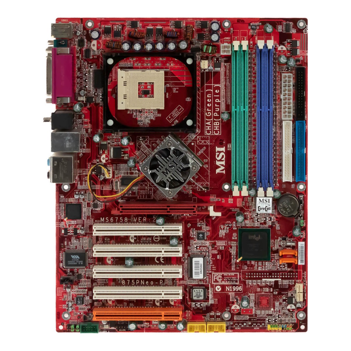 Msi 875PNeo-P MS-6758 VER:2 Socket 478 Ddr Agp Pci Sata Ide Atx