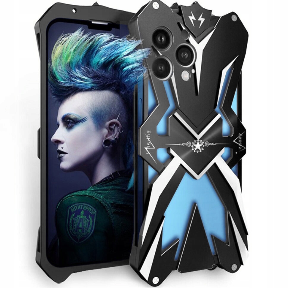 Pouzdro pancéřované z hliníku pro iPhone 12 Pro Max, kryt, obal Alu pouzdro