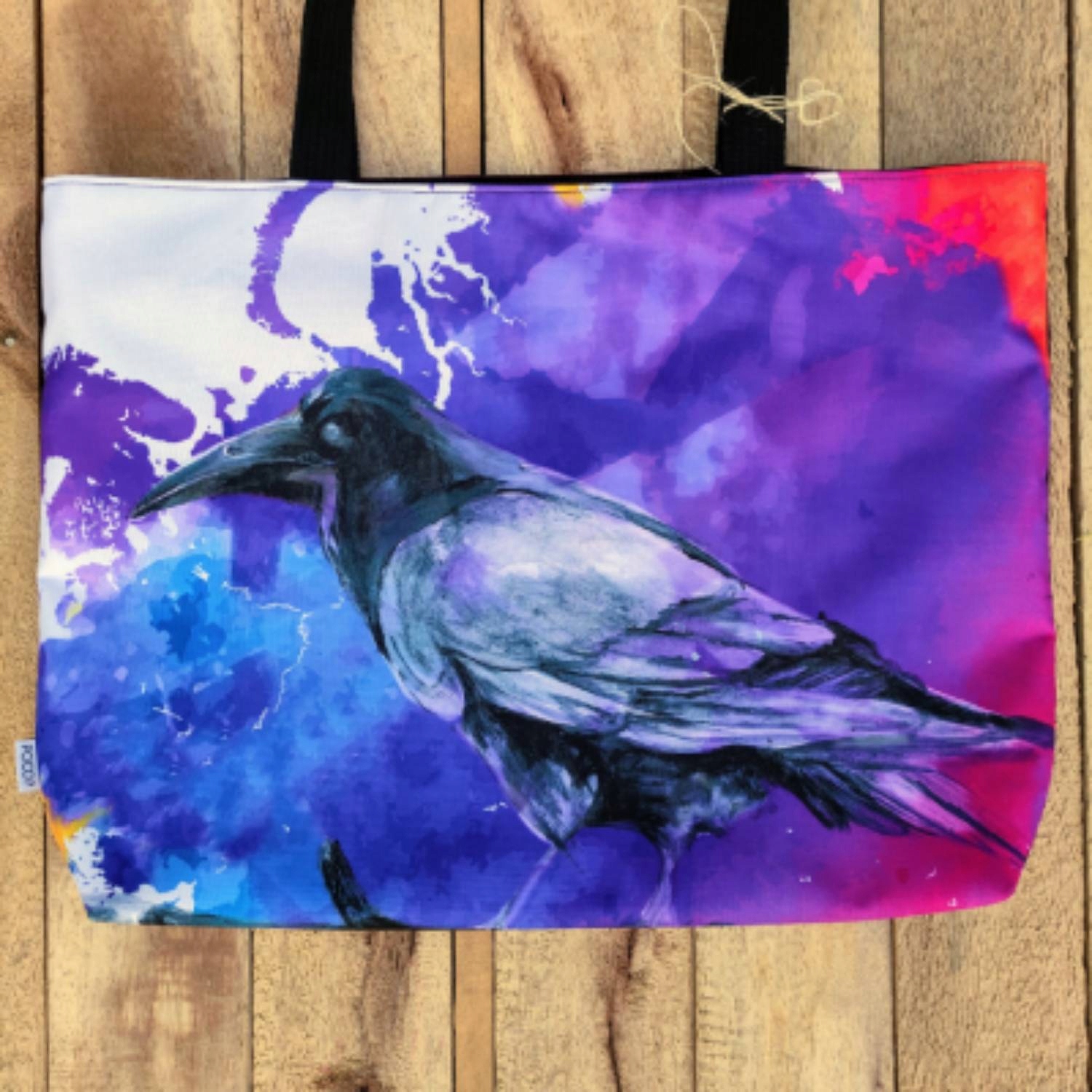 Taška přes rameno s potiskem Švestkový Havran