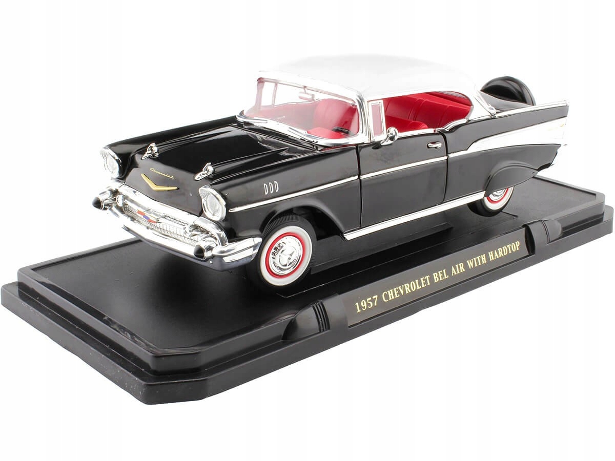 Chevrolet Bel Air Hard Top 1957 Black Lucky Diecast 1:18 1/18 92109 Model