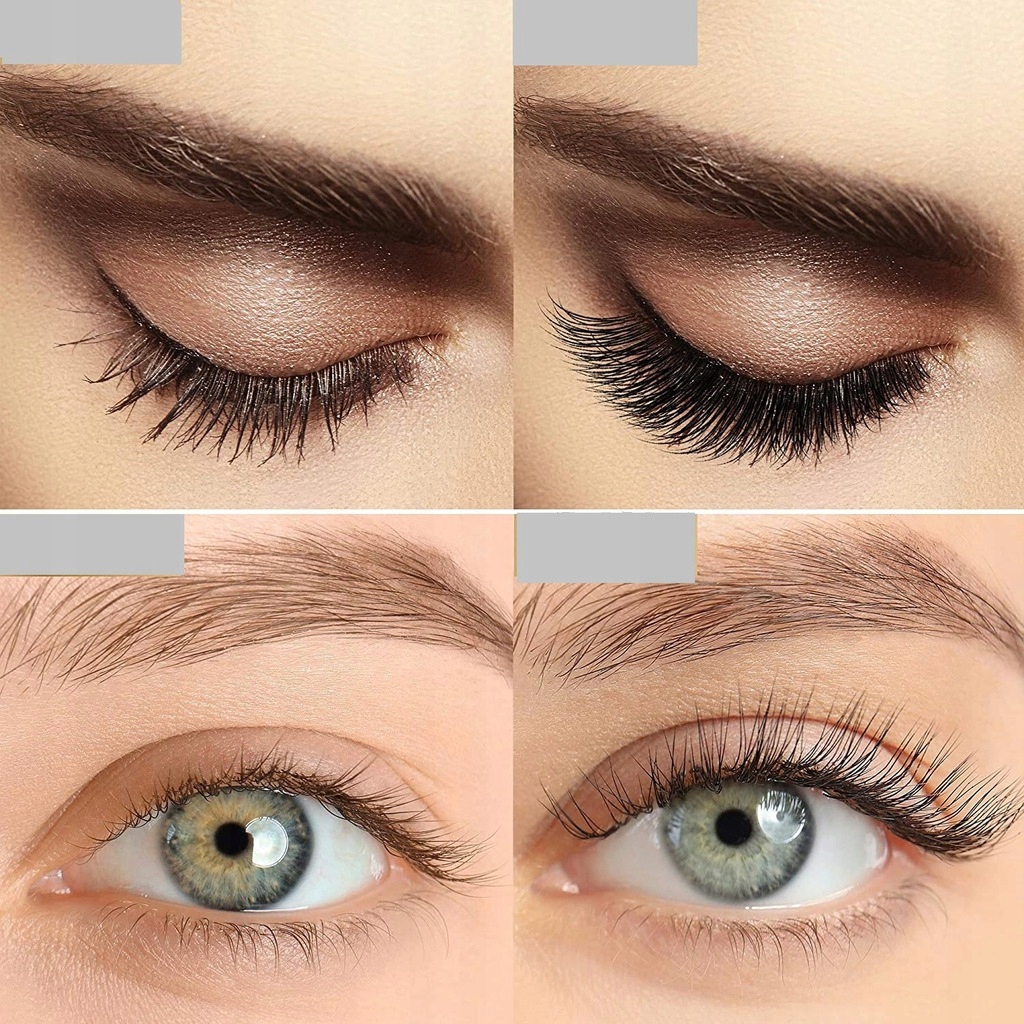 3x RZĘSY MAGNETYCZNE DŁUGIE + PĘSETA + EYELINER MAKIJAŻ ZDEJMOWANE SZTUCZNE Grubość rzęs 0,03