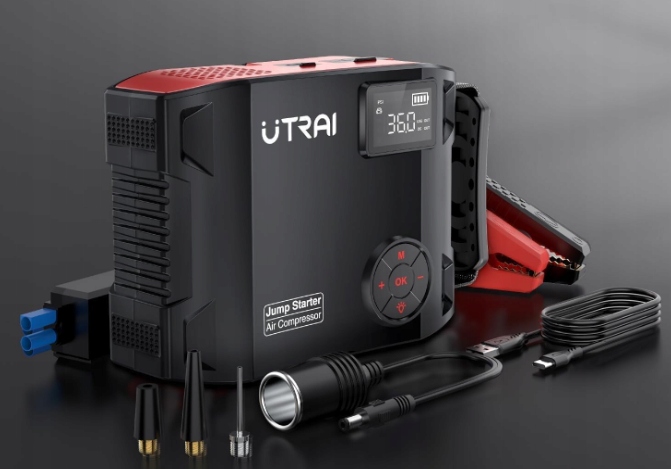 UTRAI Powerbank 7000A 27000mAh z Kompresorem i Latarką LED 1600 Lumen — miniatura 8