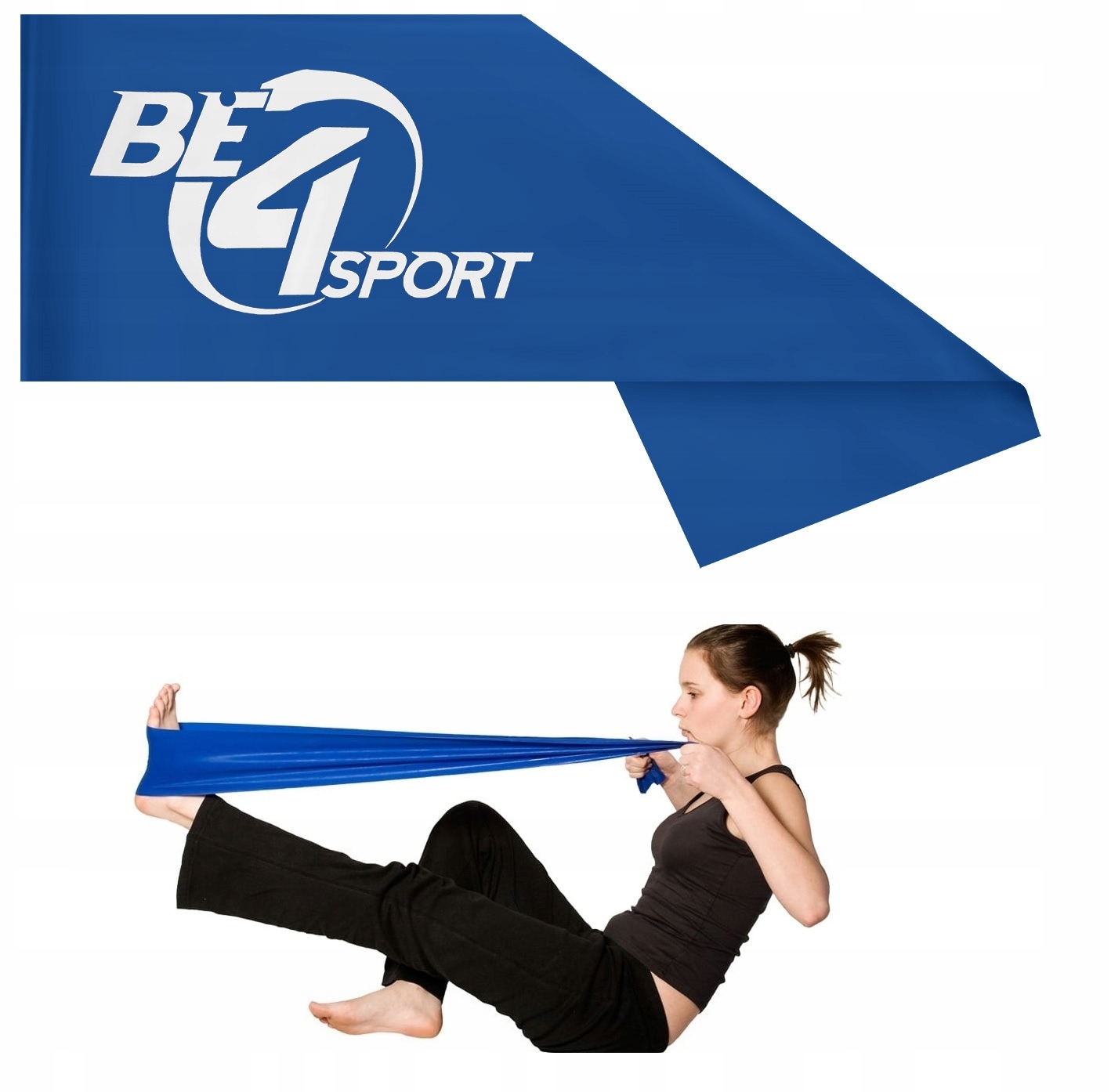 TAŚMA FLAT BAND GUMA REHABILITACYJNA 2m OPÓR 9-11kg DO ĆWICZEŃ ROZCIĄGANIA