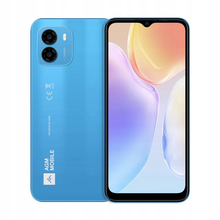 Agm Note N1 8+128GB érintős mobiltelefon, kártyafüggetlen, Dual Sim, kék