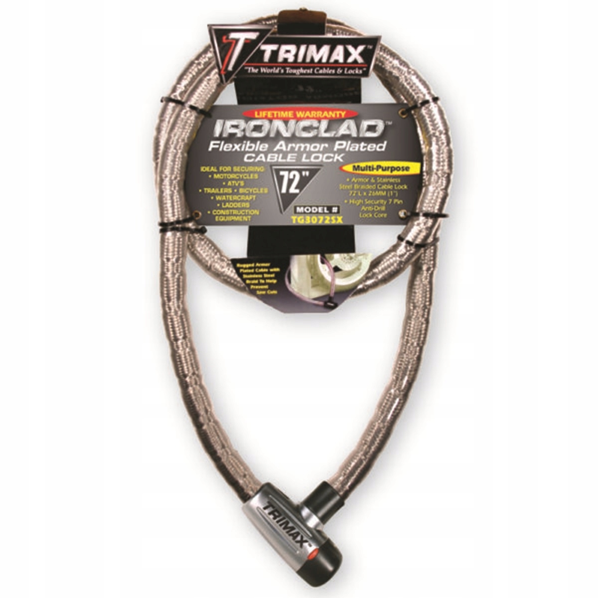 Linka Zabezpieczająca Trimax TG3072SX Przed Kradzieżą Długość 183cm