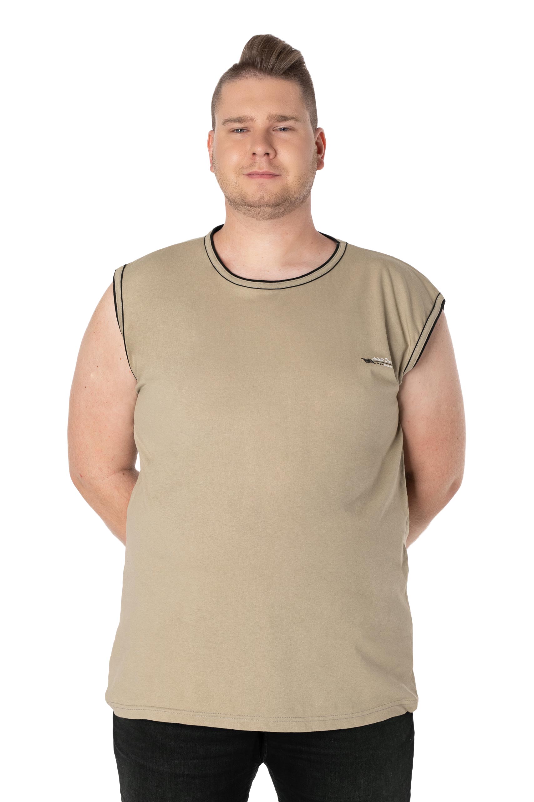 

Duża Koszulka Męska Bez Rękawów Top 1825-7 4XL