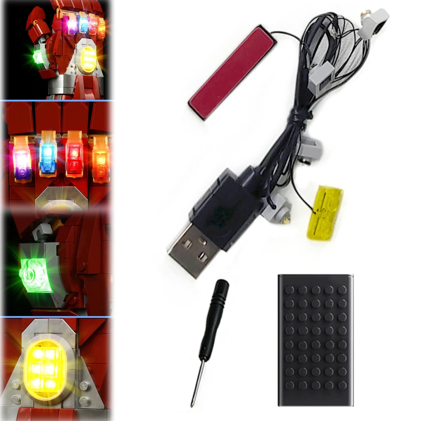 Zestaw oświetlenia Led LLK542 do Lego 76223 z akcesoriami i instrukcją mo