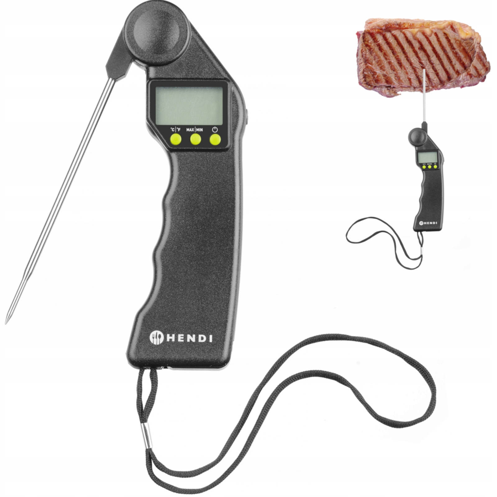 Digitální Teploměr S Kuchyňskou Sondou Na Maso 300C Gastron Hendi