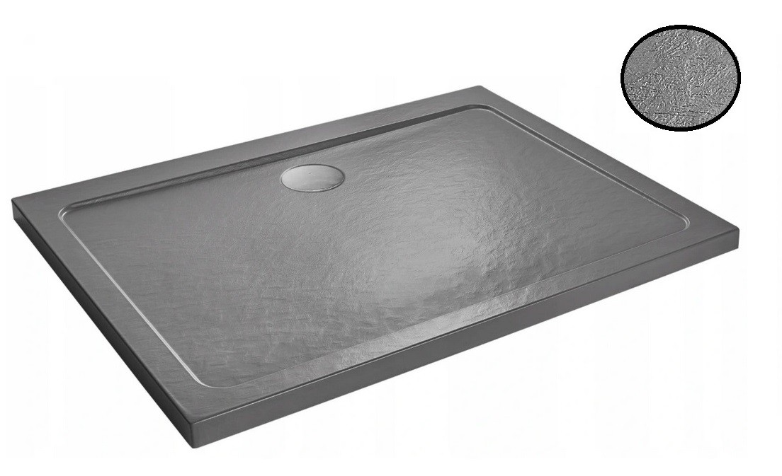 Brodzik prostokątny Doros D Stone Antracyt 100x90 Radaway