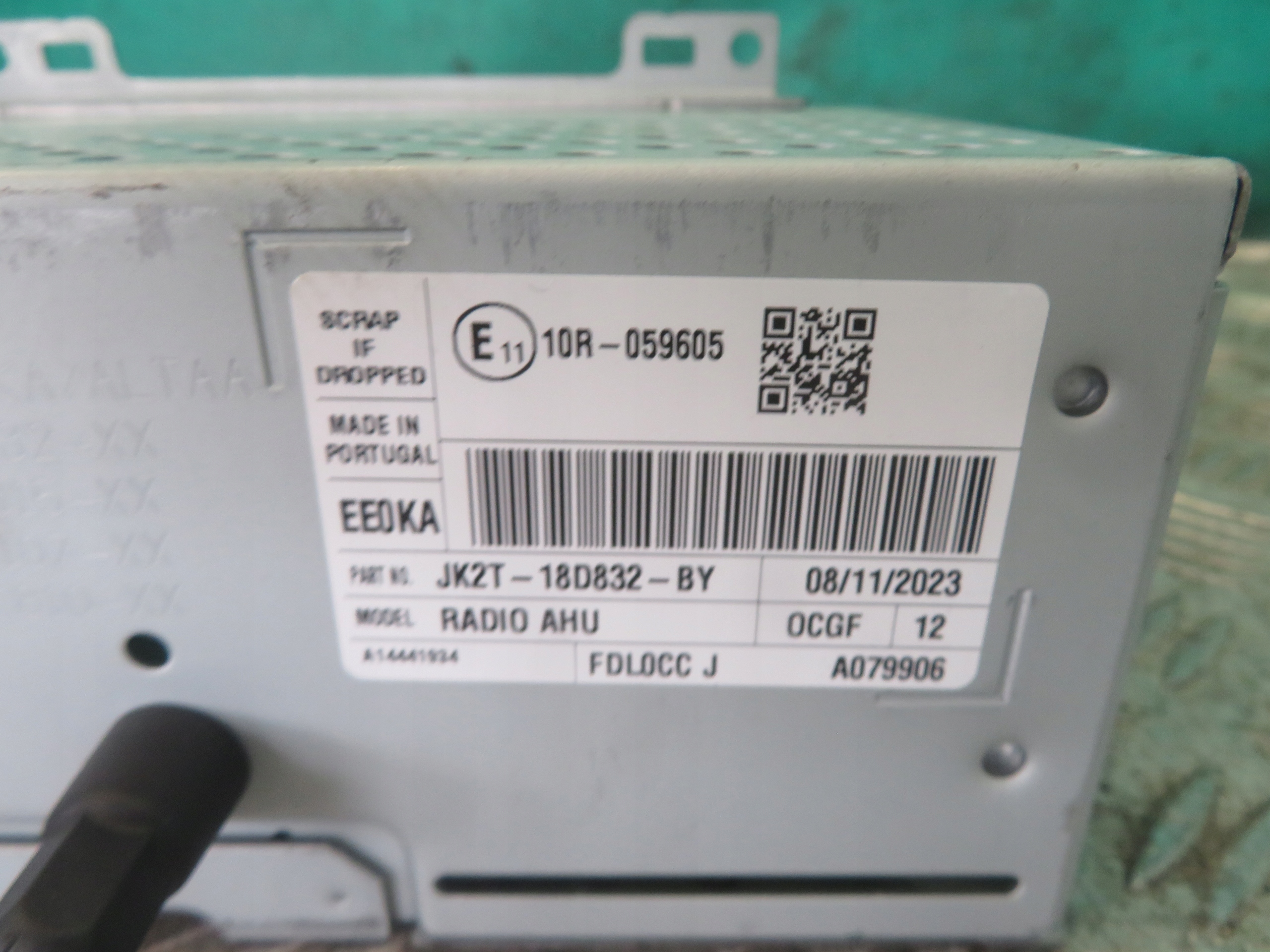 RADIO FORD TRANSIT MK8 CUSTOM JK2T-18D832-BY