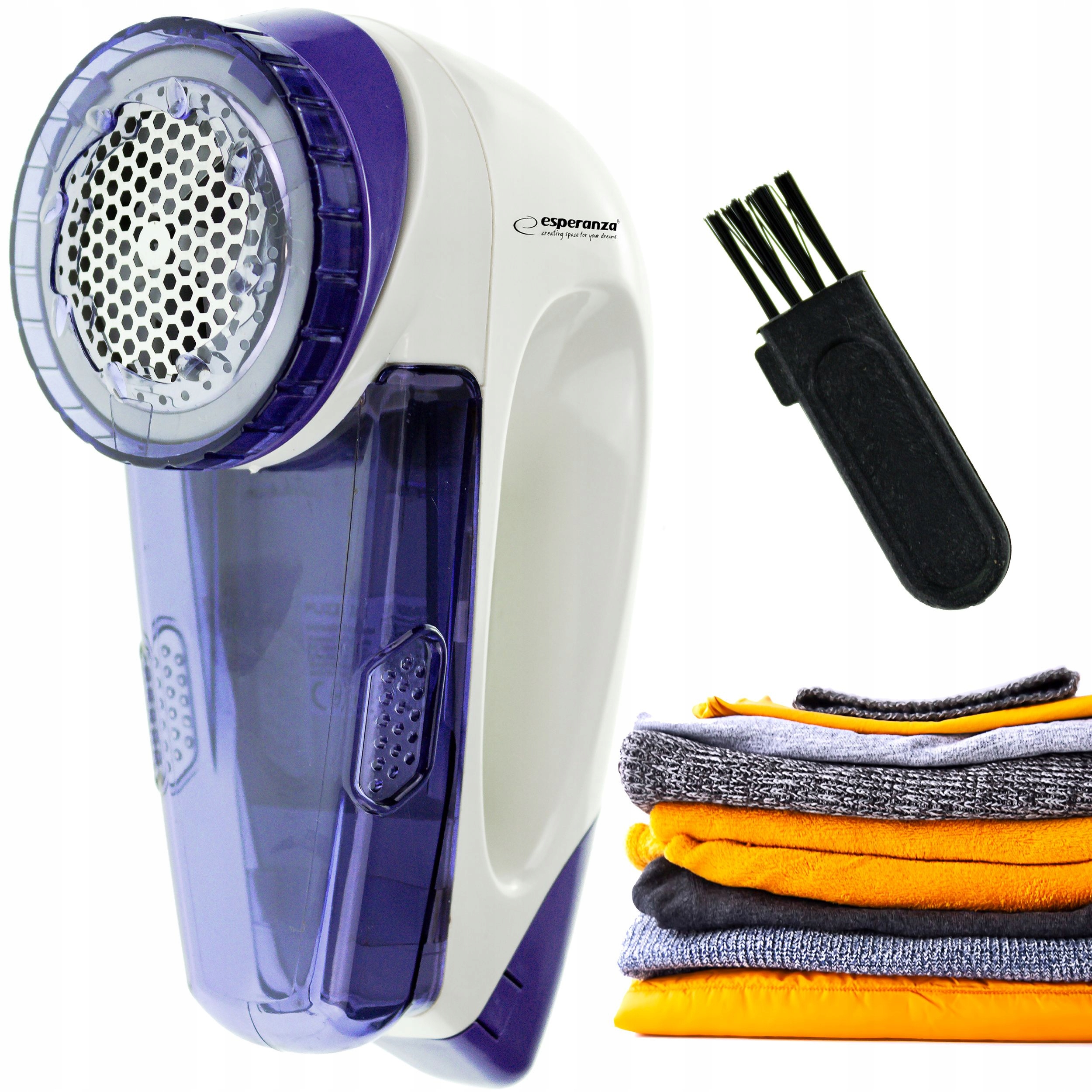 GOLARKA DO UBRAŃ elektryczna MASZYNKA do swetrów tkanin 3 OSTRZA pojemnik