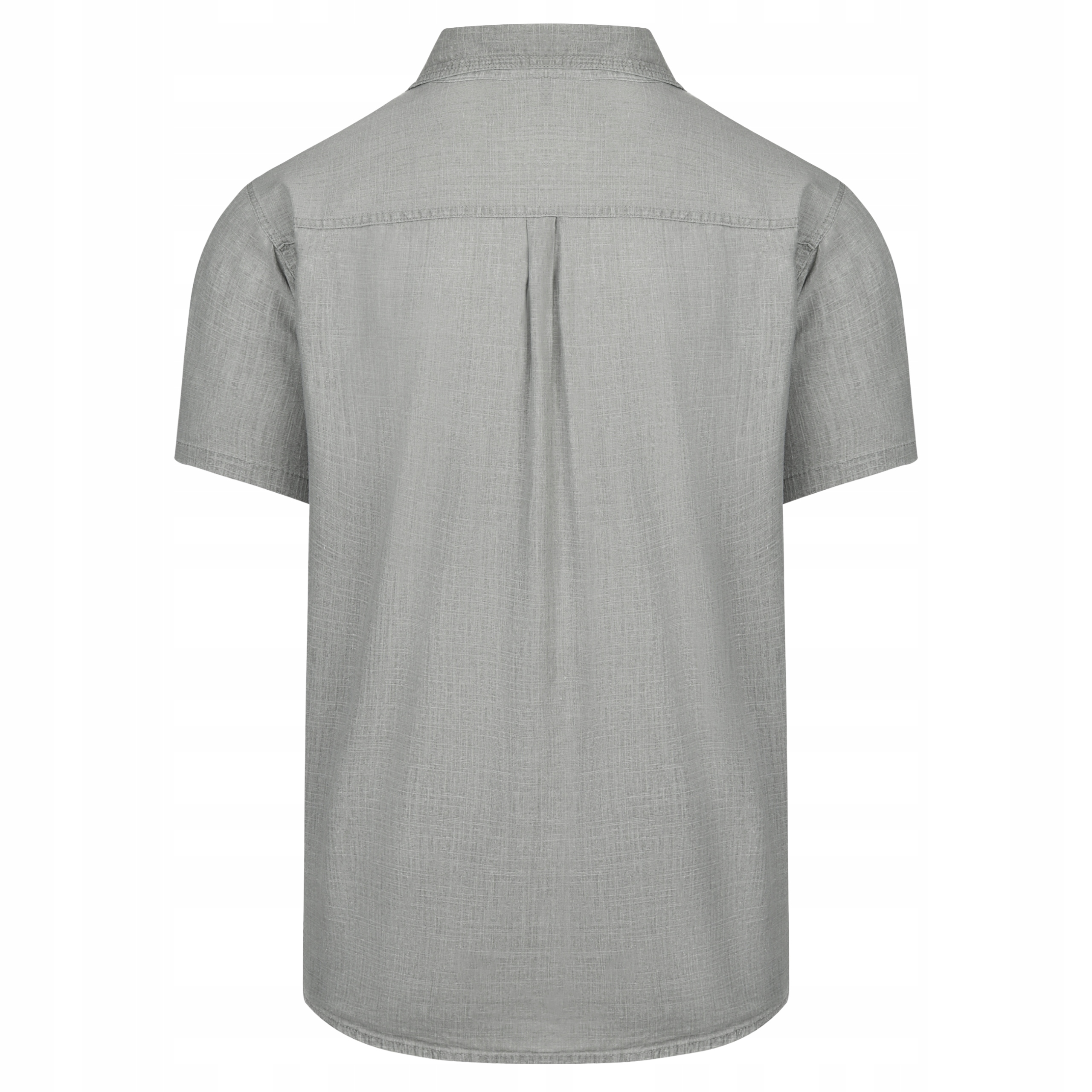 KOSZULA MĘSKA GŁADKA Z KIESZENIAMI NA GUZIKI NA ZAMEK - PIASKOWA - XXXL Rozmiar 3XL