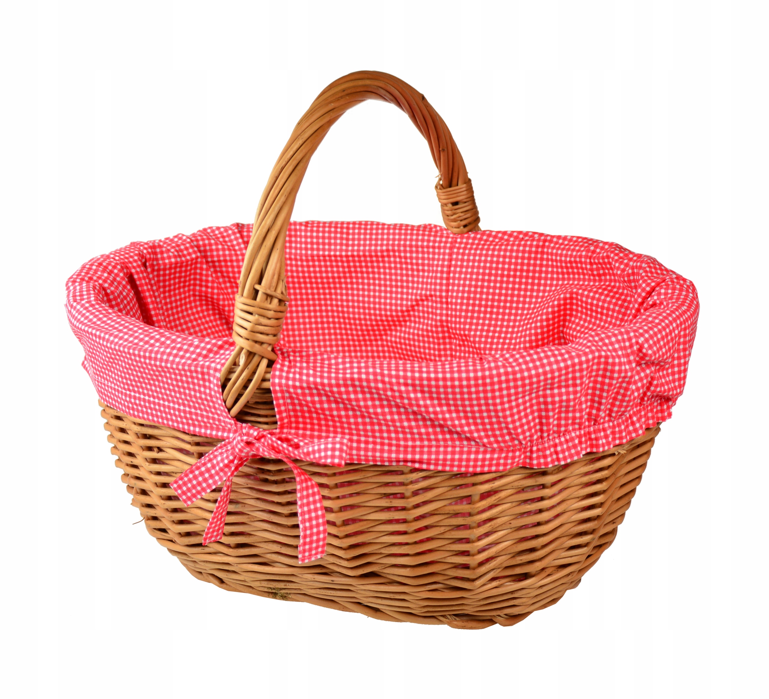 Duży KOSZYK NA PIKNIK wiklinowy kosz PIKNIKOWY Marka inna