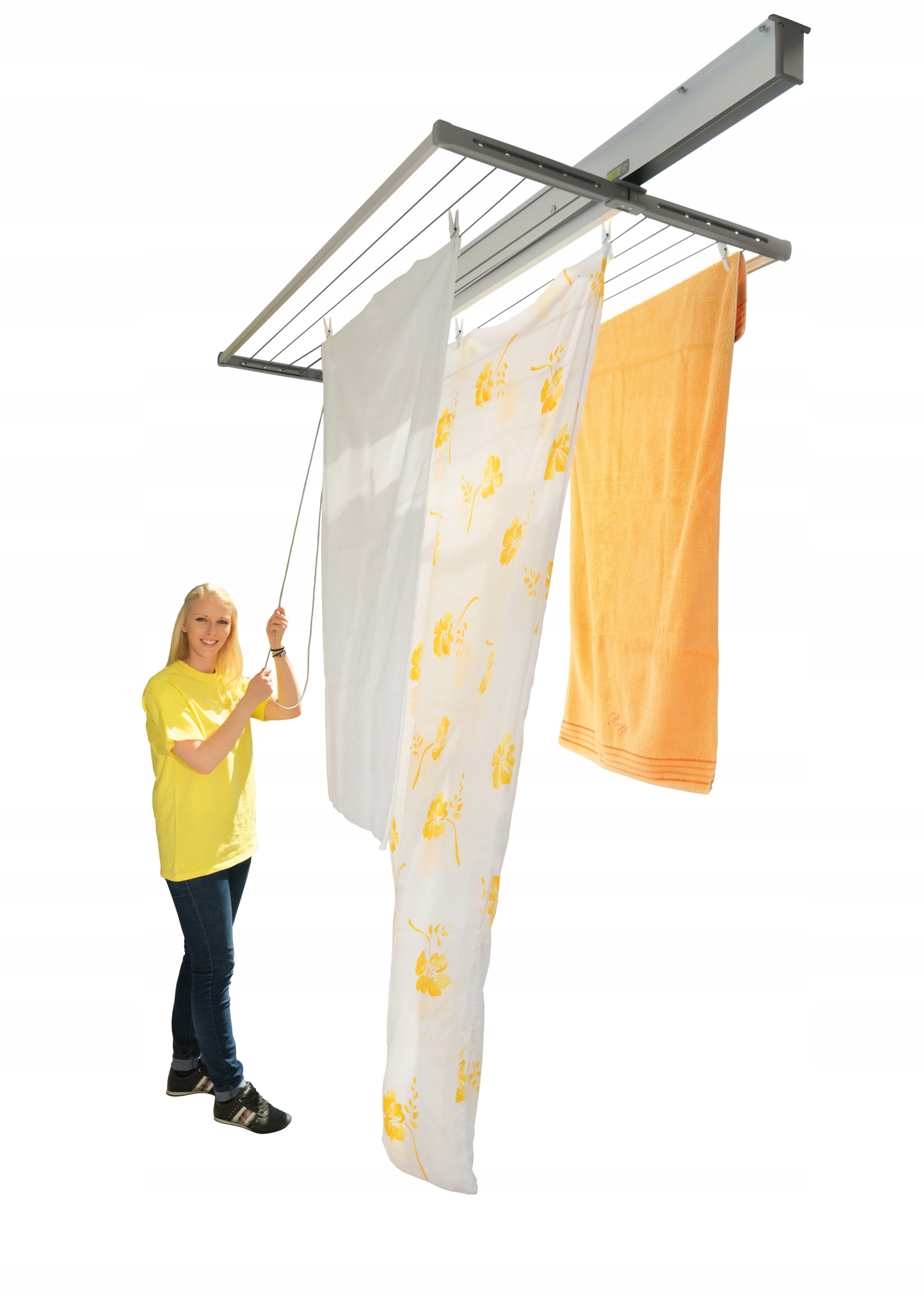 Levně Výsuvná stropní balkonová sušák Samba 200 Oficiální obchod +dárek