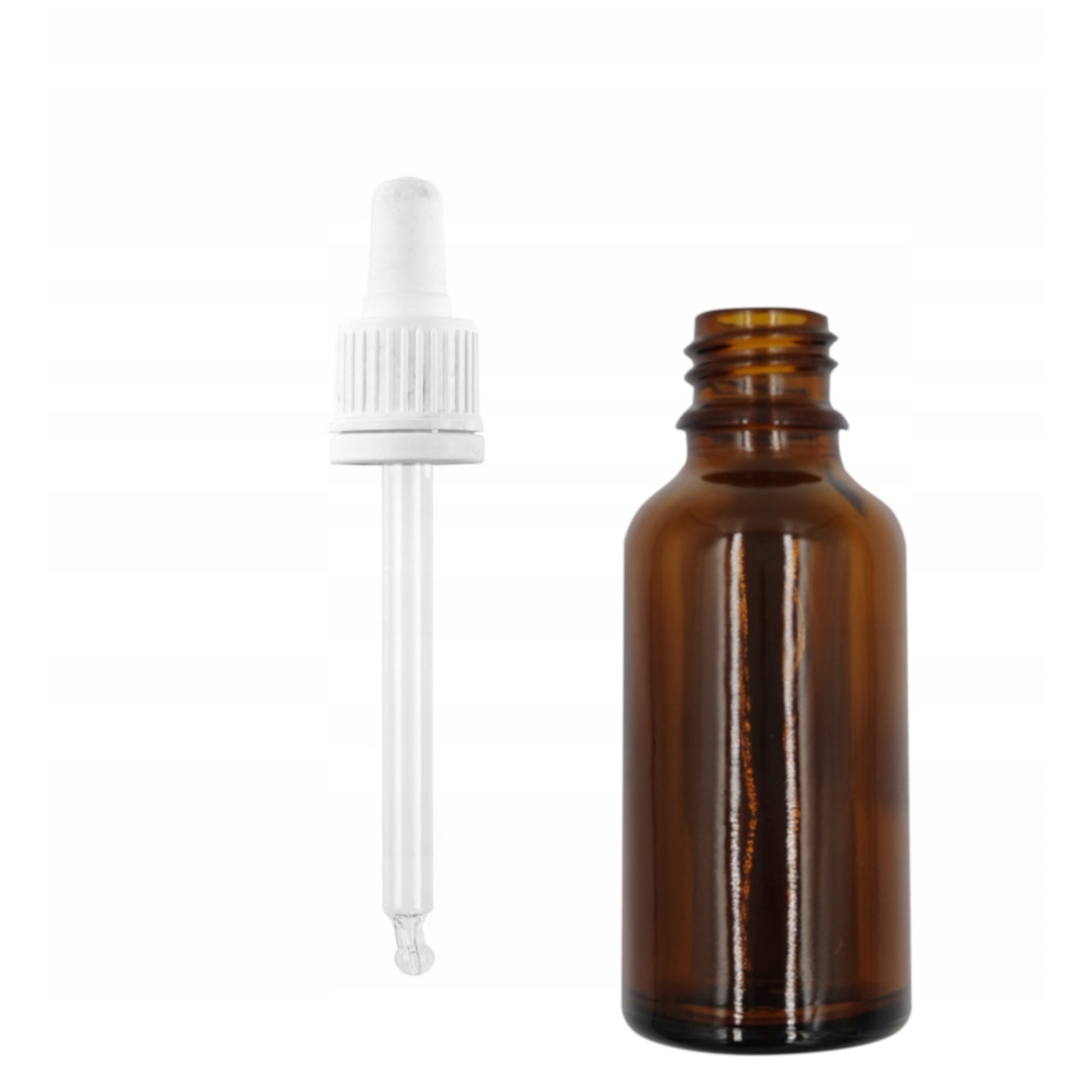 

Butelka szklana brązowa z pipetą 30 ml apteczna