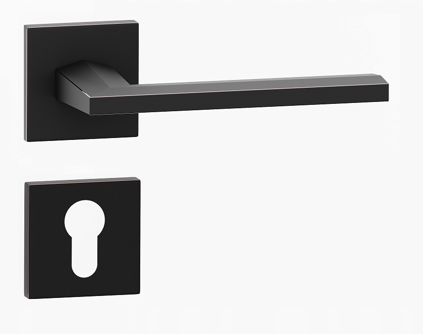 kľučky kľučka Pergo Qr čierna zlatá rozety Wb