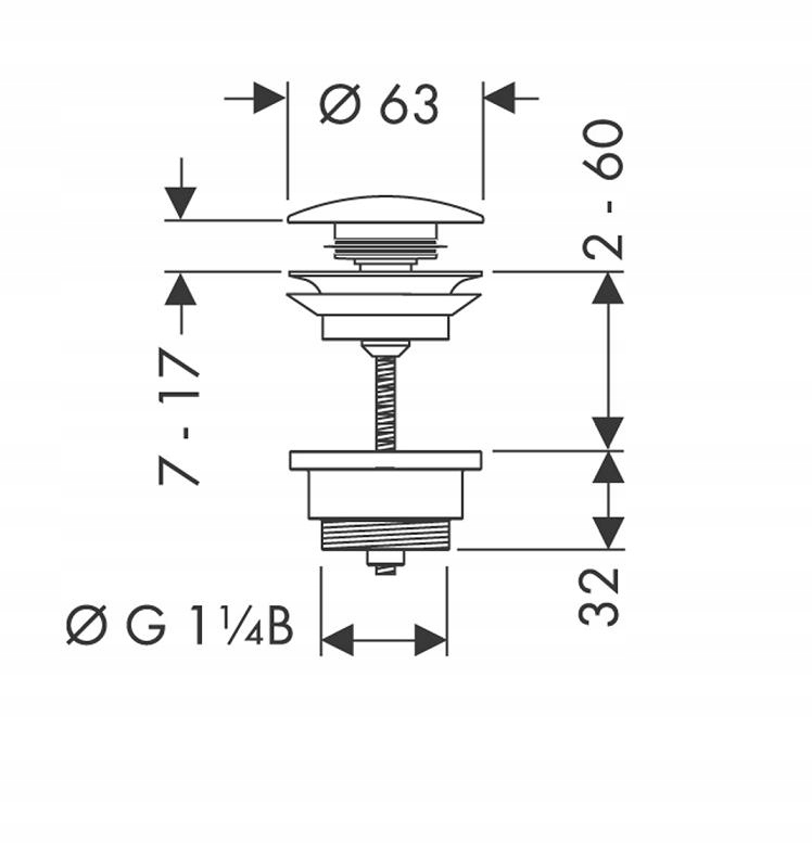 Hansgrohe Komplet Odpływowy Marka Hansgrohe