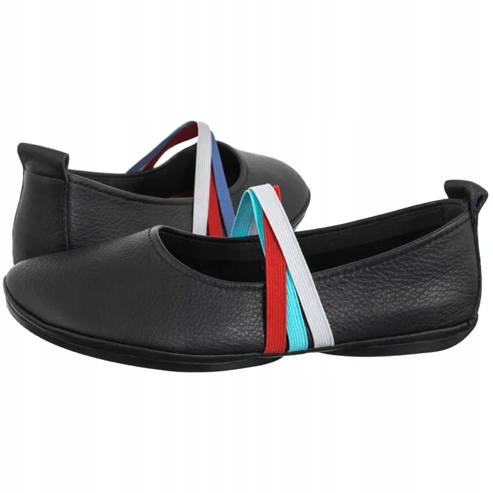 Dámské kožené baleríny Camper Sella Negro Black K201665 Černé