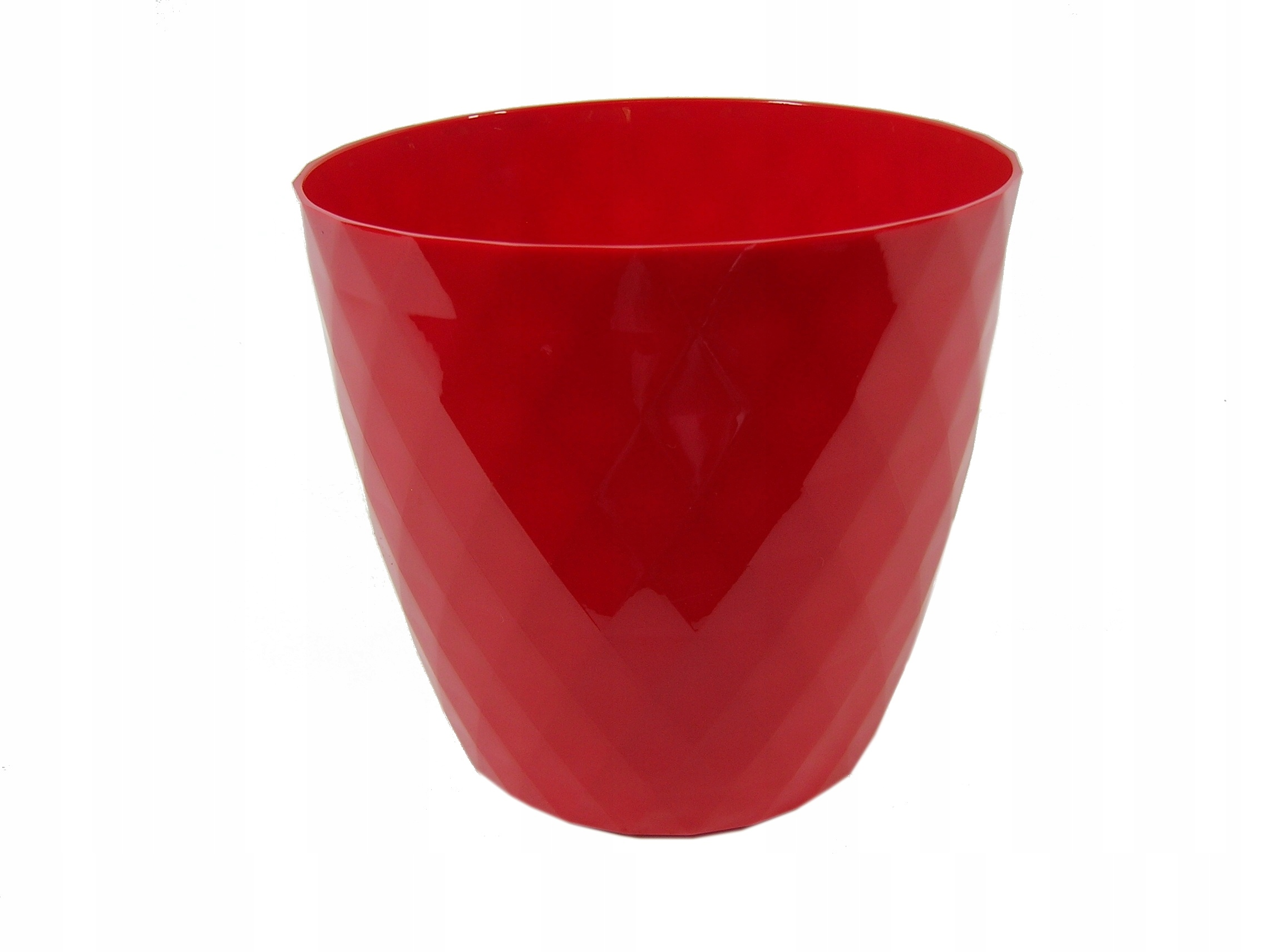 

Doniczka Cristal Czerwona 14 Plastikowa