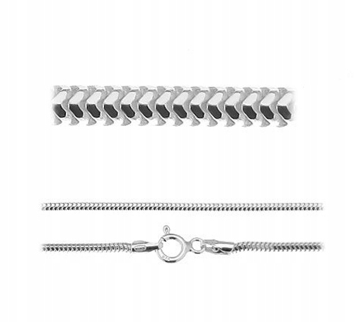 

Łańcuszek żmijka snake 55cm Cstd 1,2mm srebrny 925